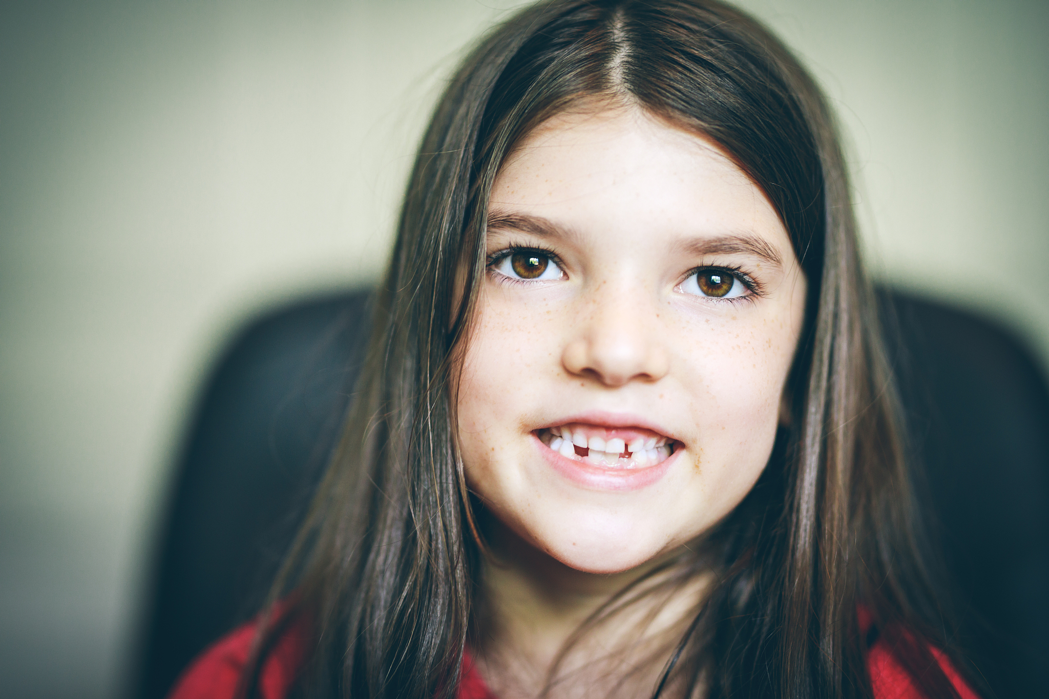 young girl close up