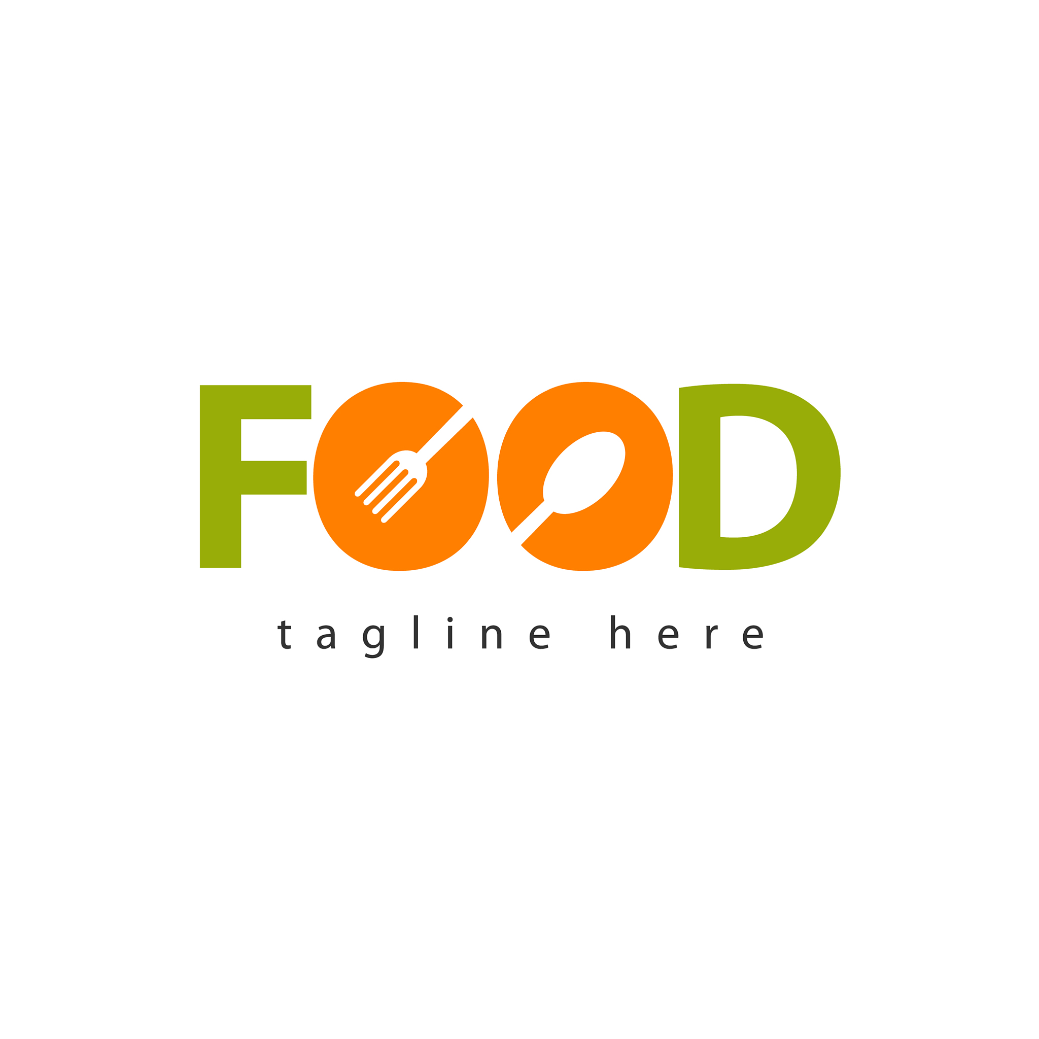 food logo template design