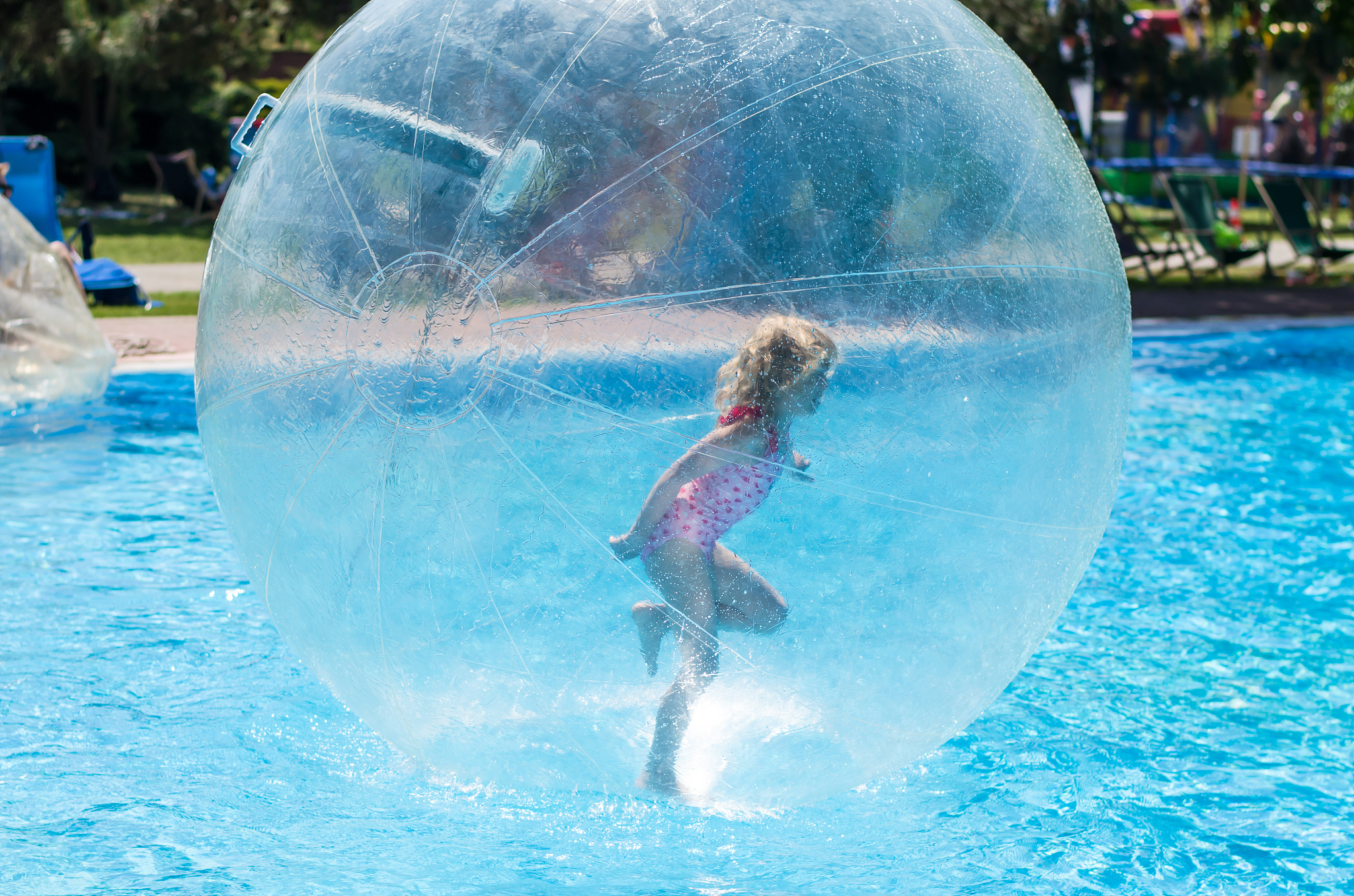 girl in bubble