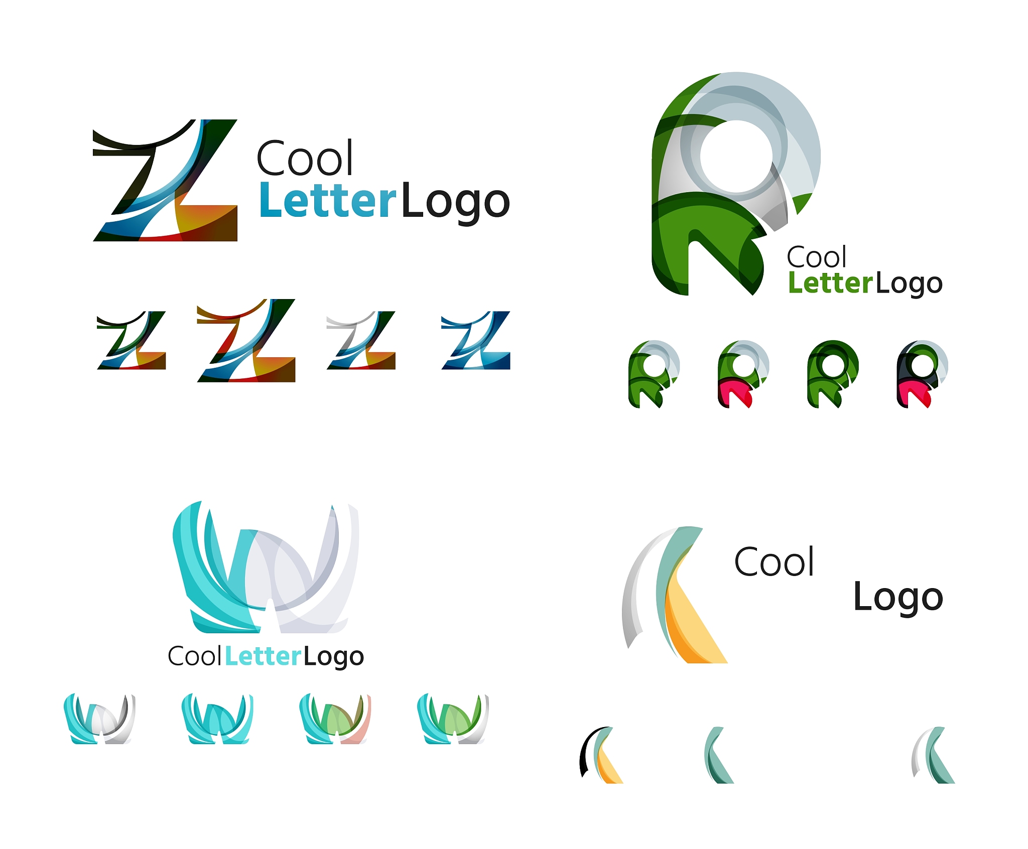 letter business emblem collection