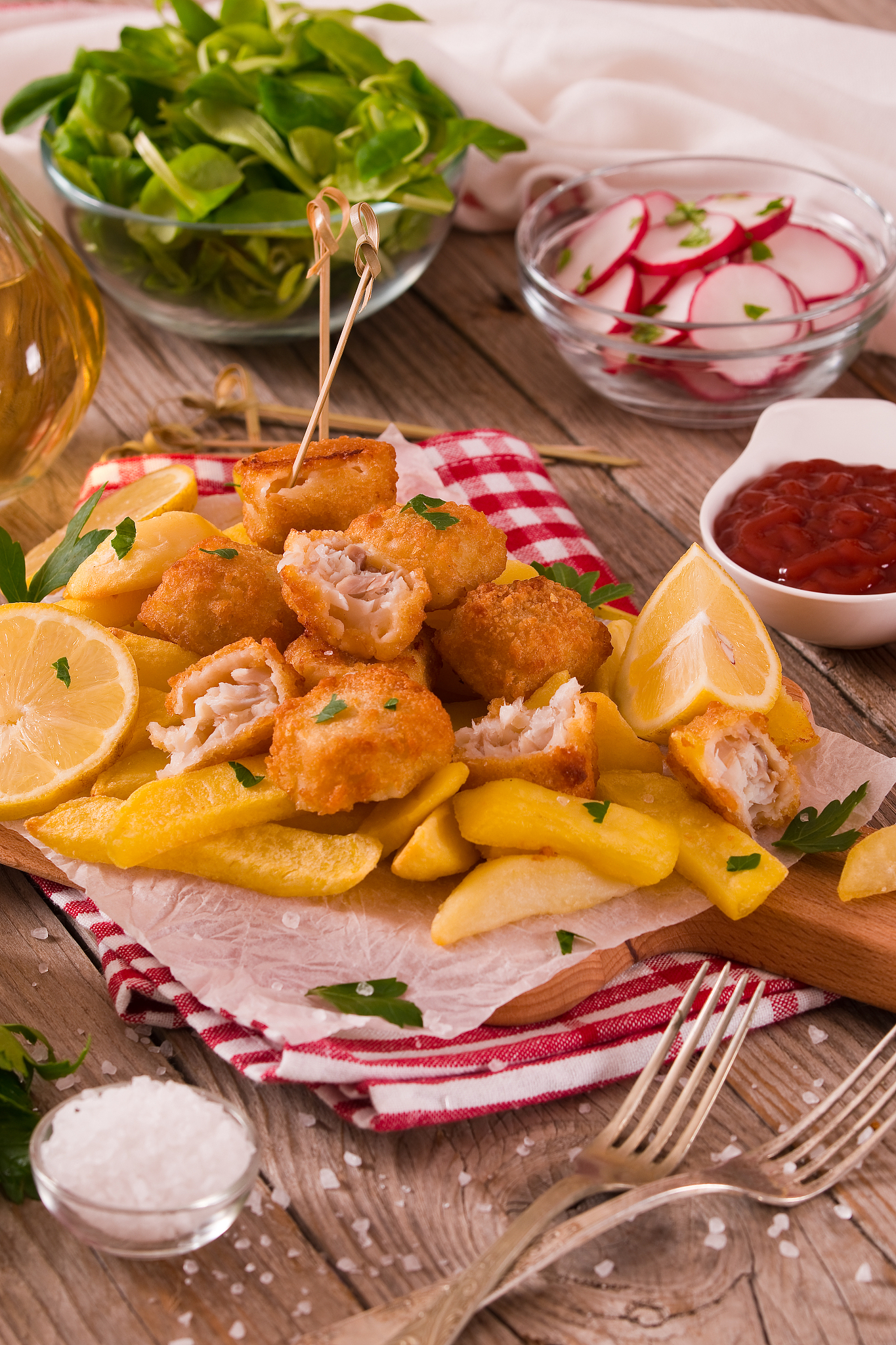 fish and chips.