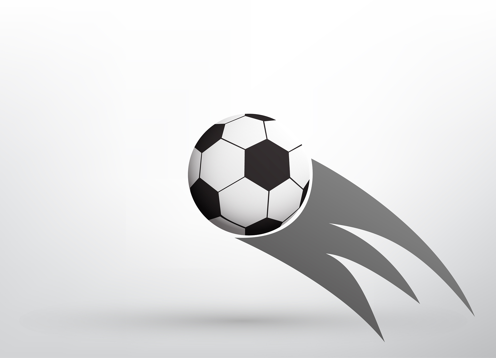 flying soccer ball