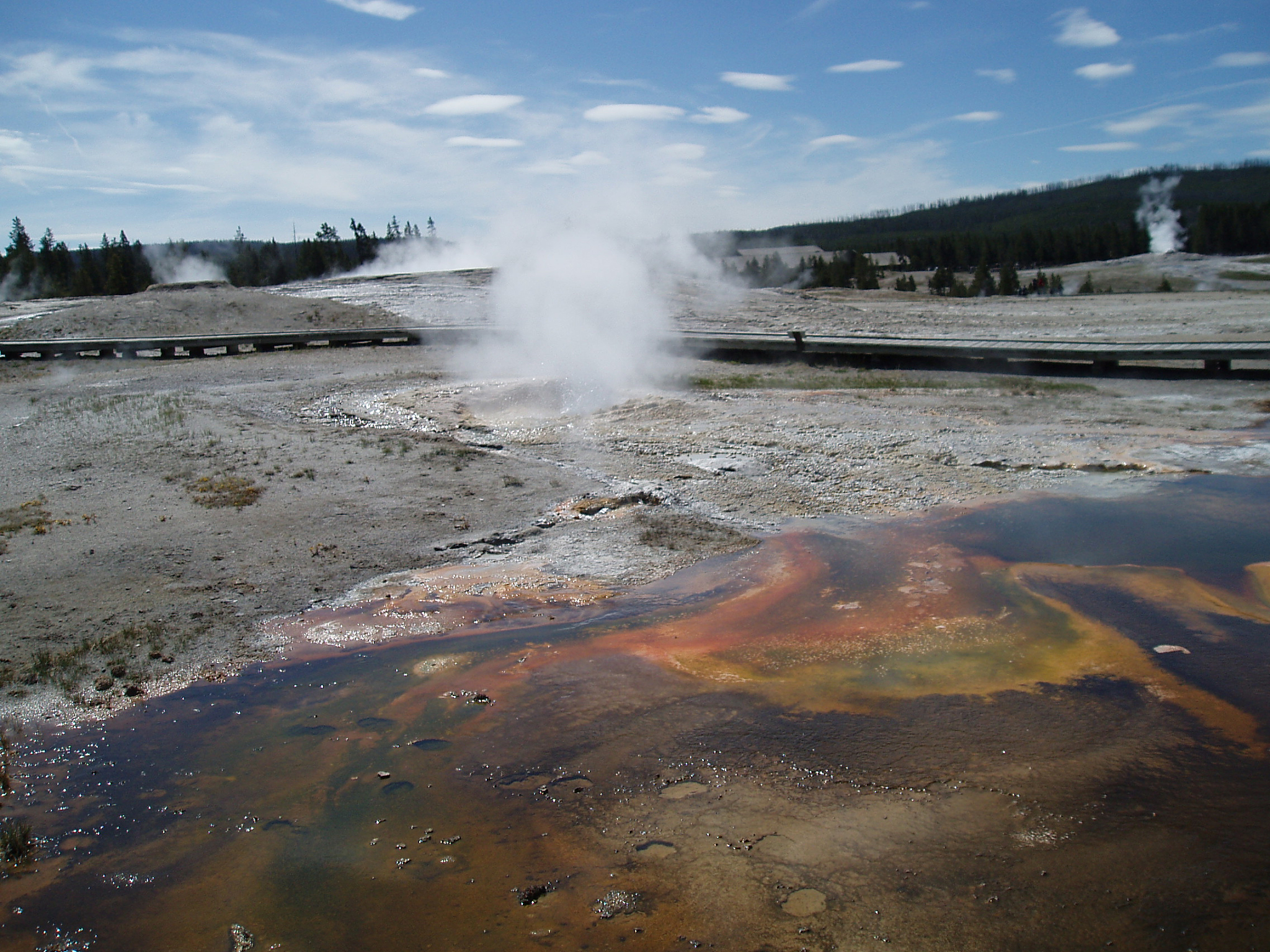 黄石国家公园：猛犸温泉、沸腾泥浆坑和间歇泉的奇观 - 探索另一个星球