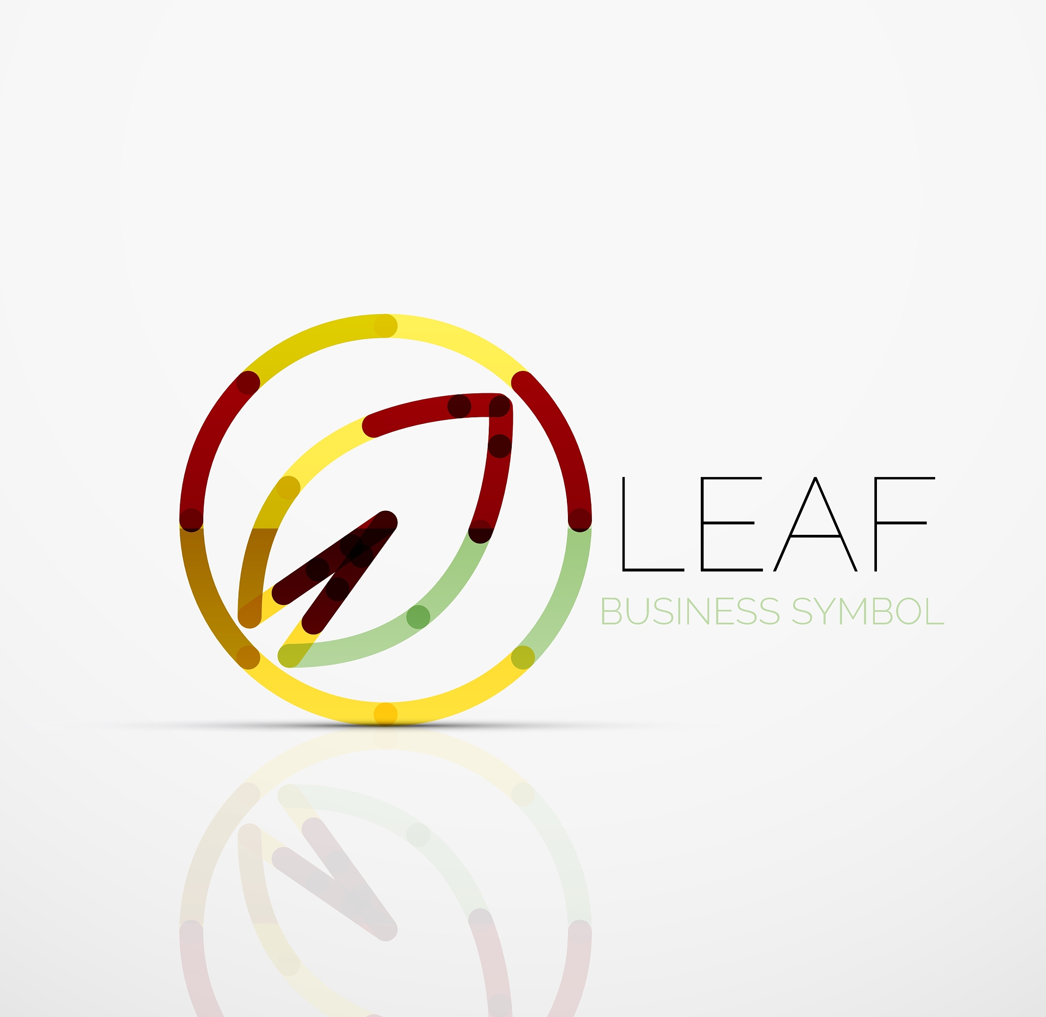 abstract logo idea eco leaf nature plant