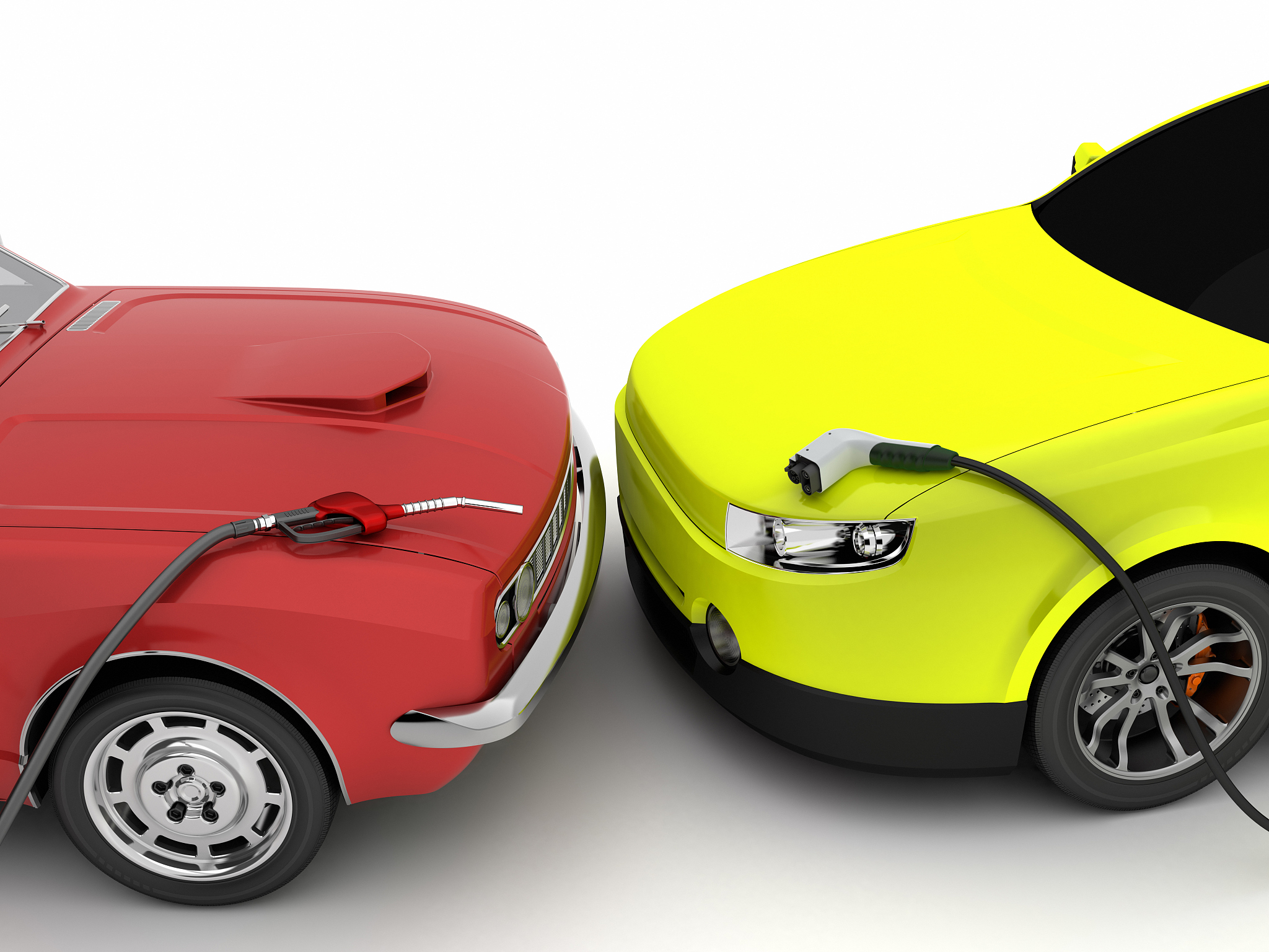 gasoline or electric car