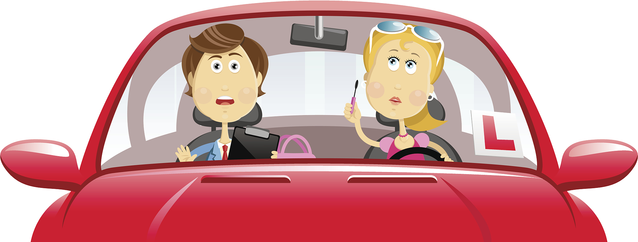 driving blond