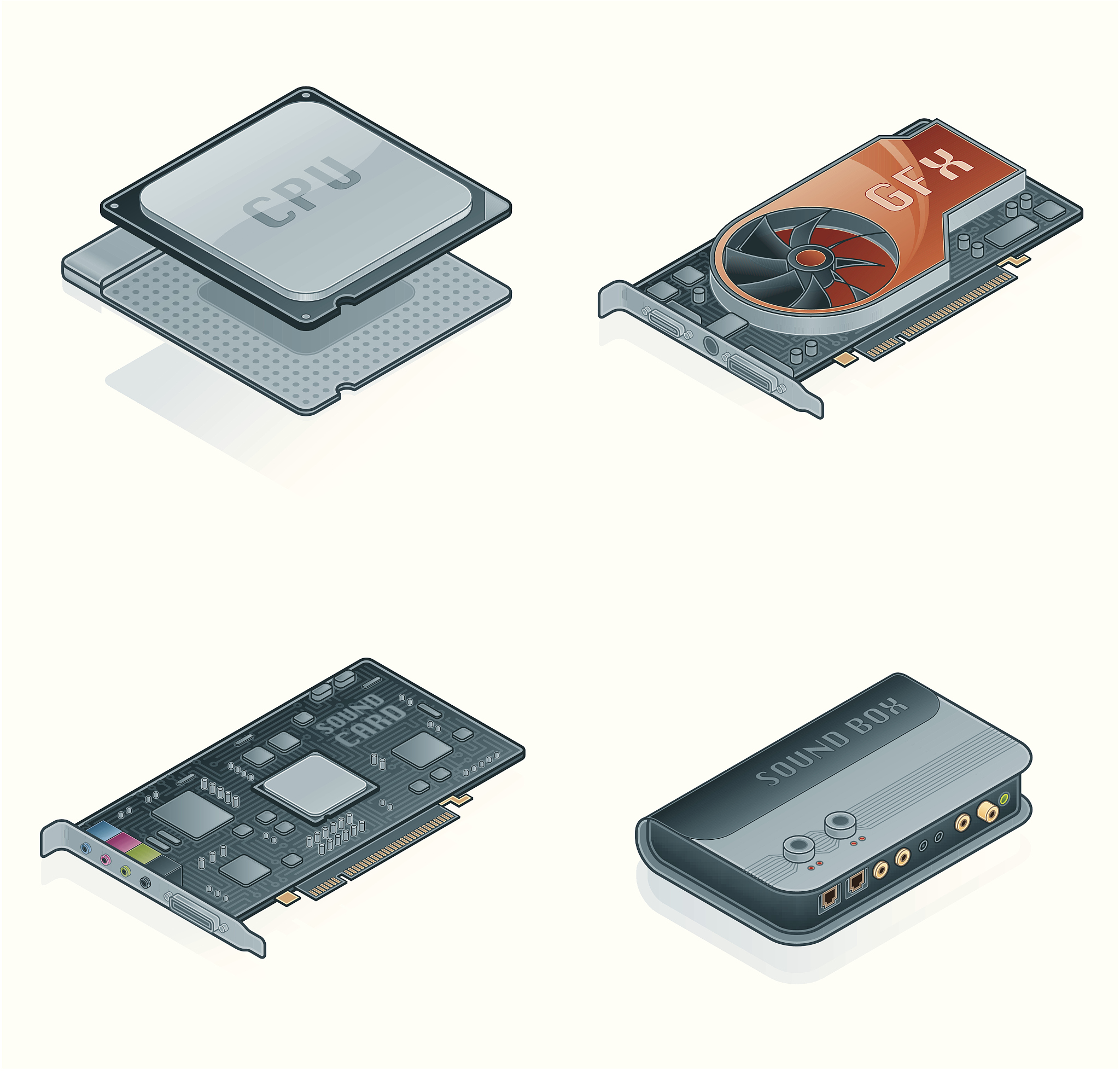Match the words 1-6 with the definitions A-F第一组数据1、_ heat sink2、_ RAM3、_ expansion card4、_ processor5、_ hard drive6、_ motherboard第二组数据A、a slotted board with circuits and portsB、a short term quick memo