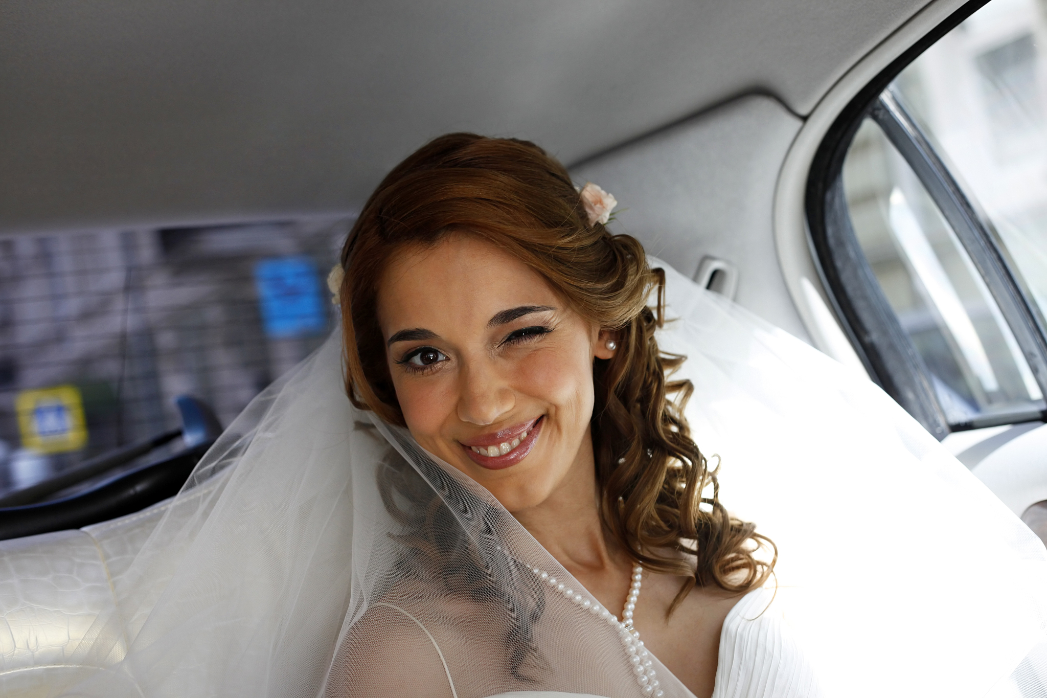 happy bride