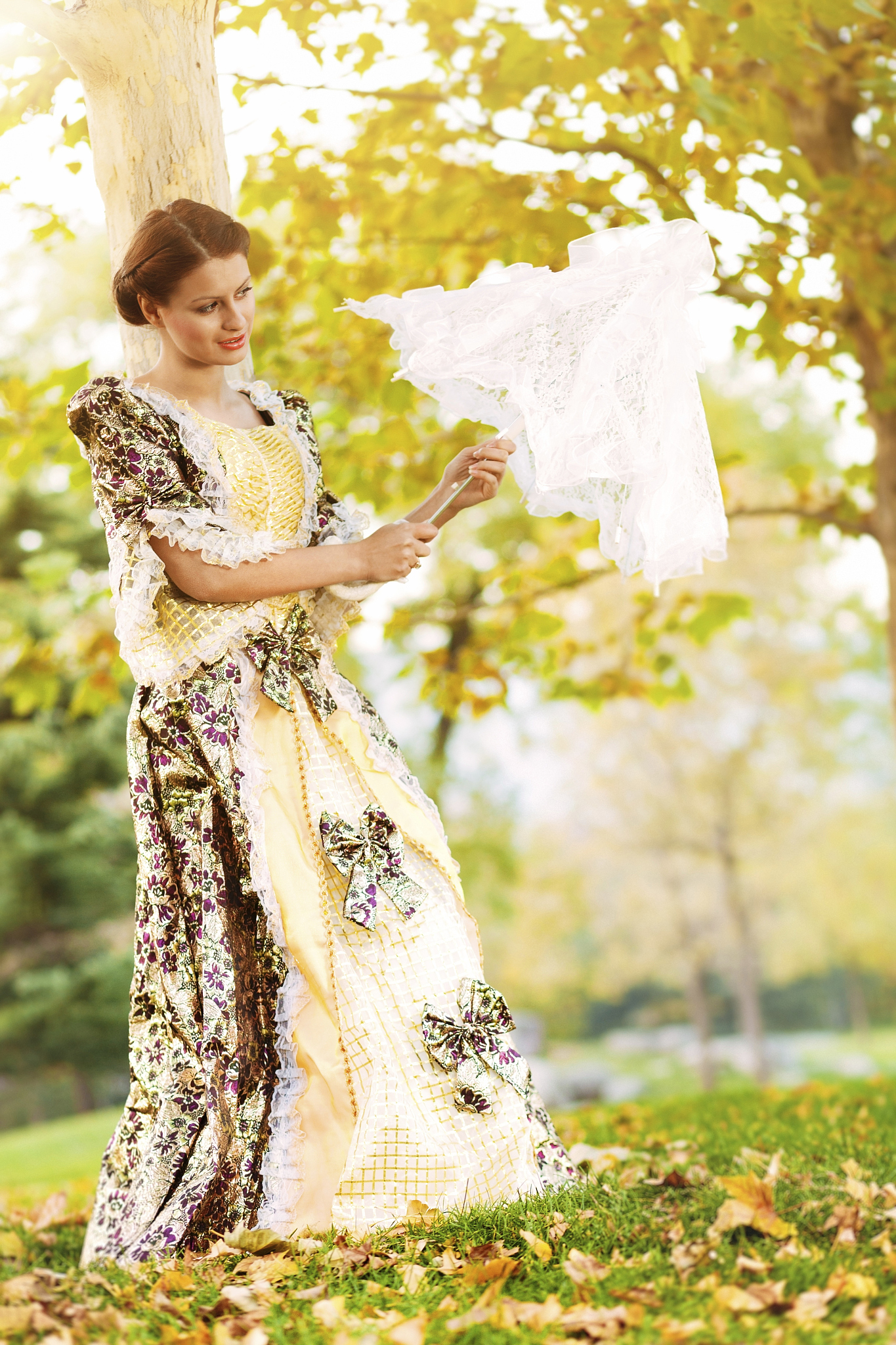retro styled woman