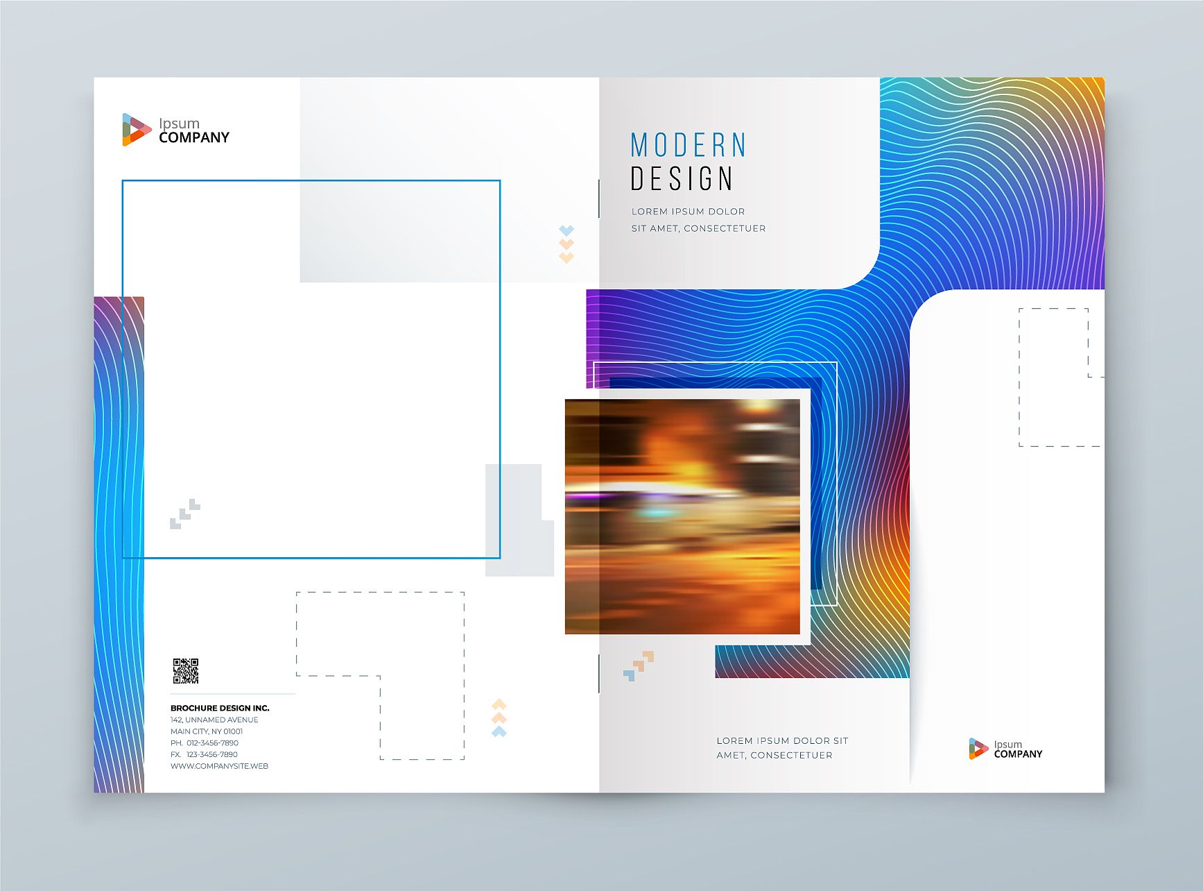 brochure cover background design blue corporate