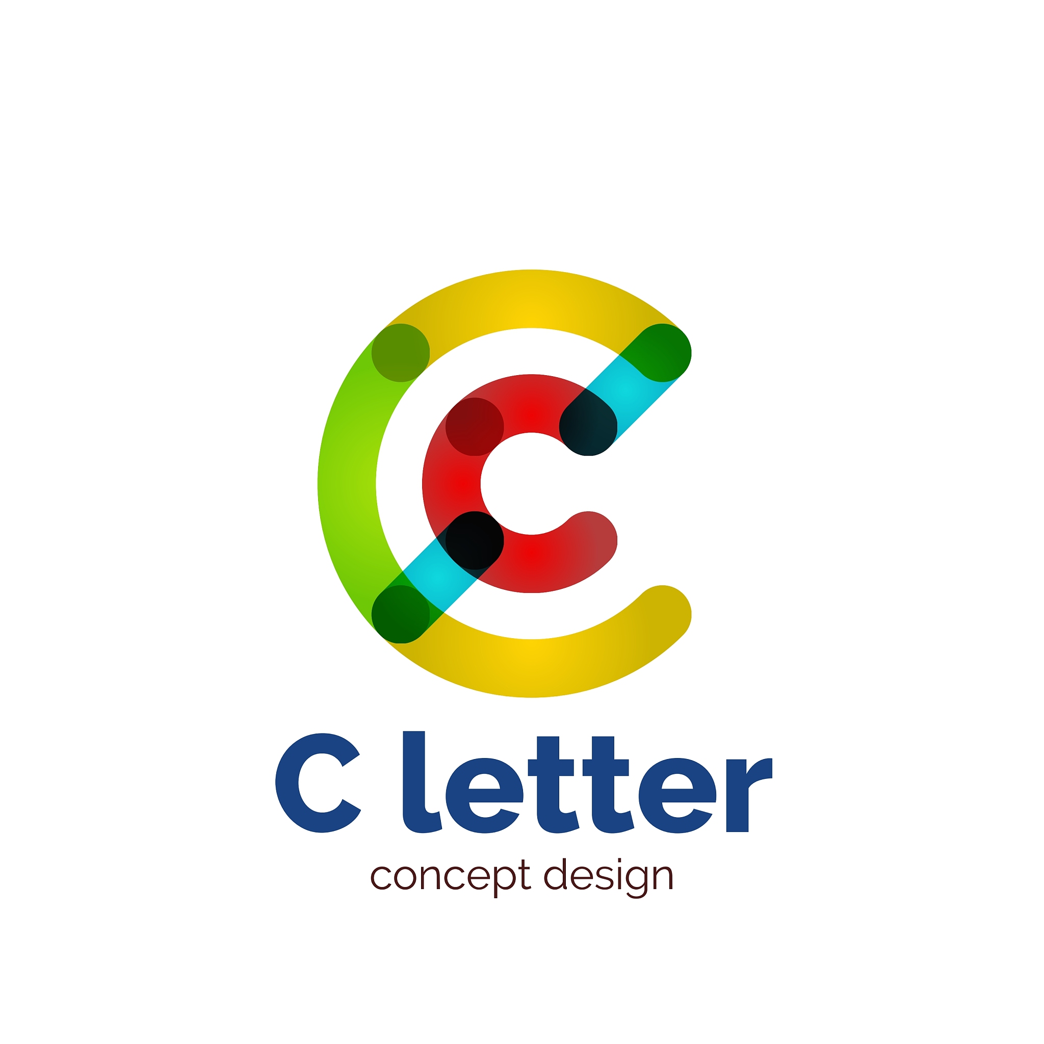 modern minimalistic letter concept logo