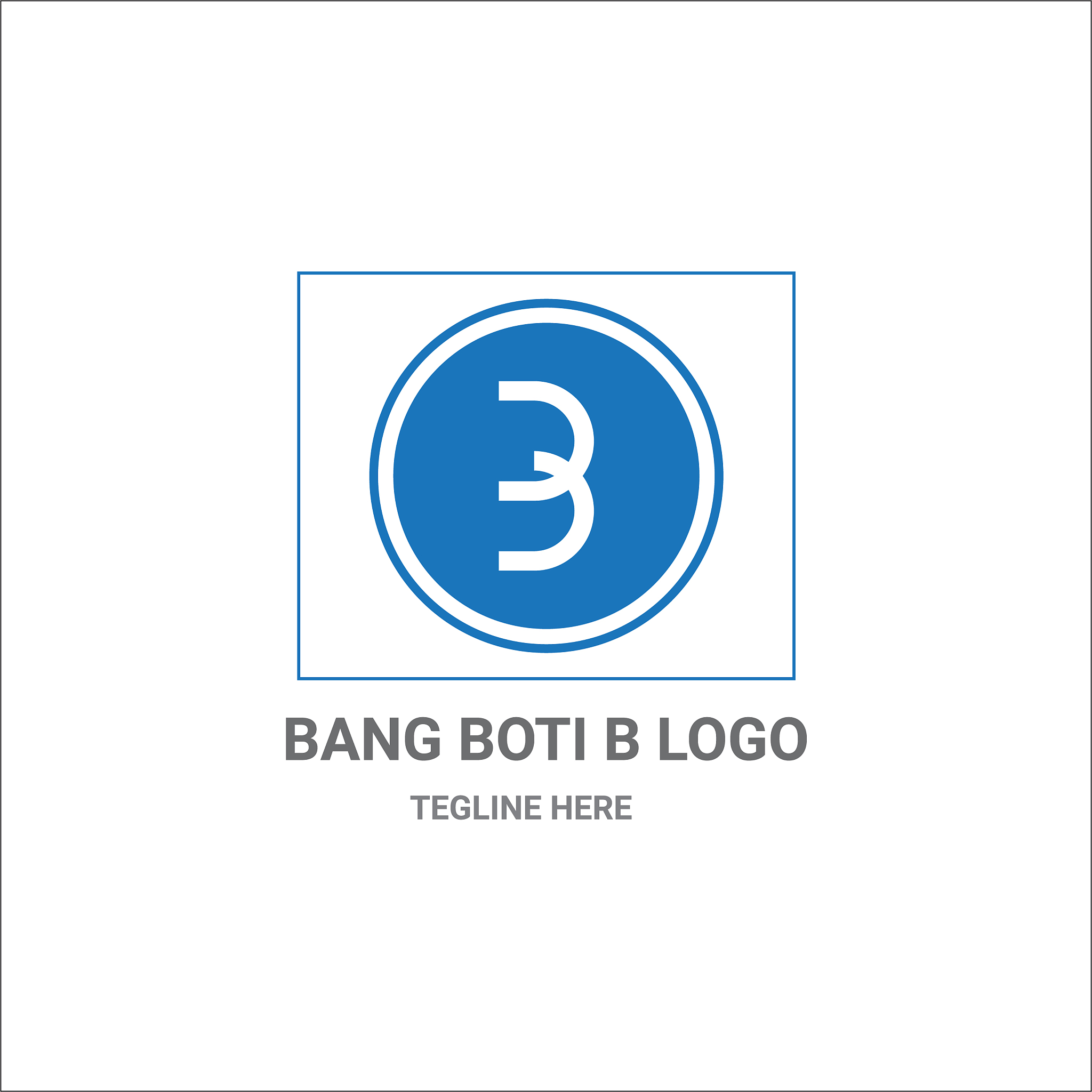 b letter logo design