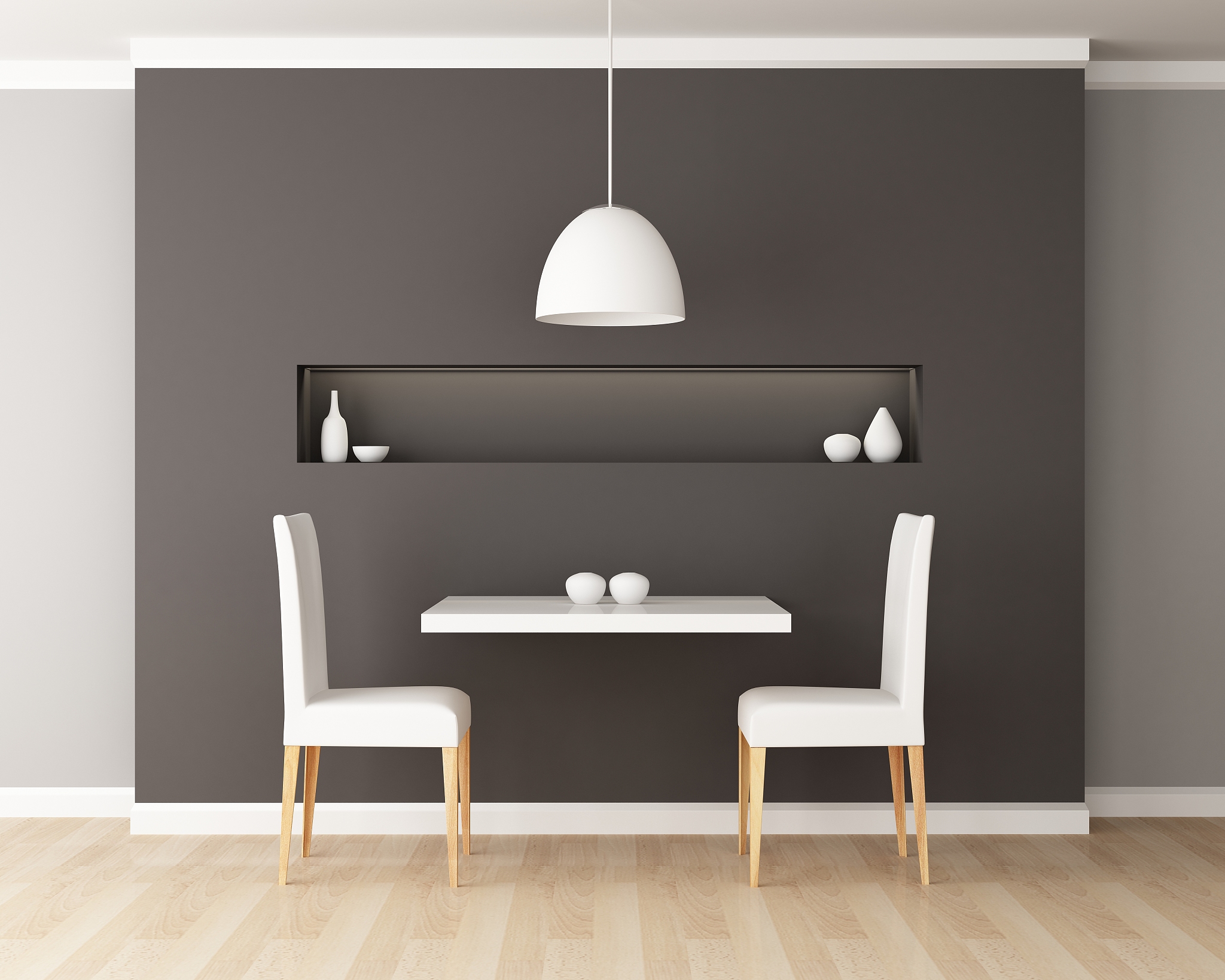 table and chair in the dining room decoration