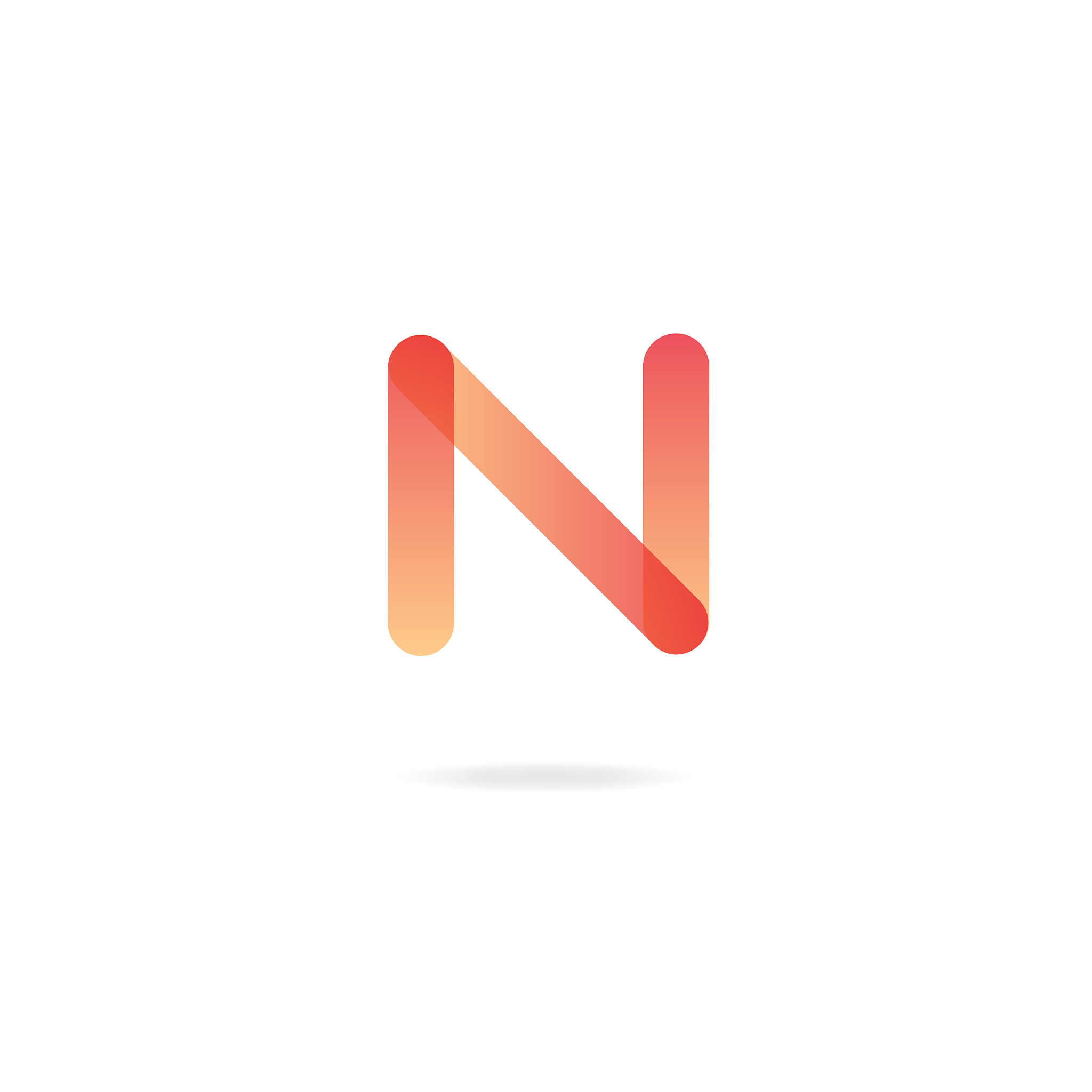 letter n logo icon design template elements