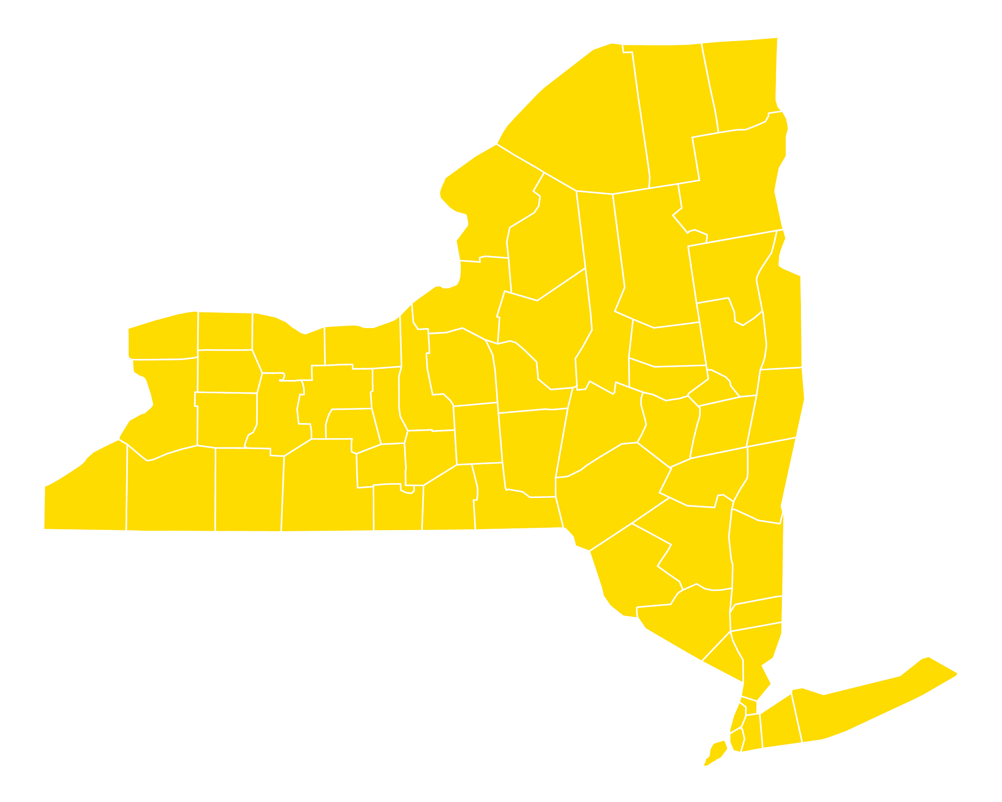 map of new york