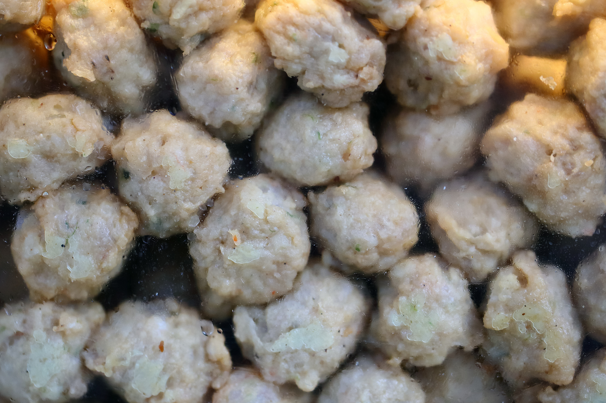 more pork ball for topping noodles,chinese food ,street food of 