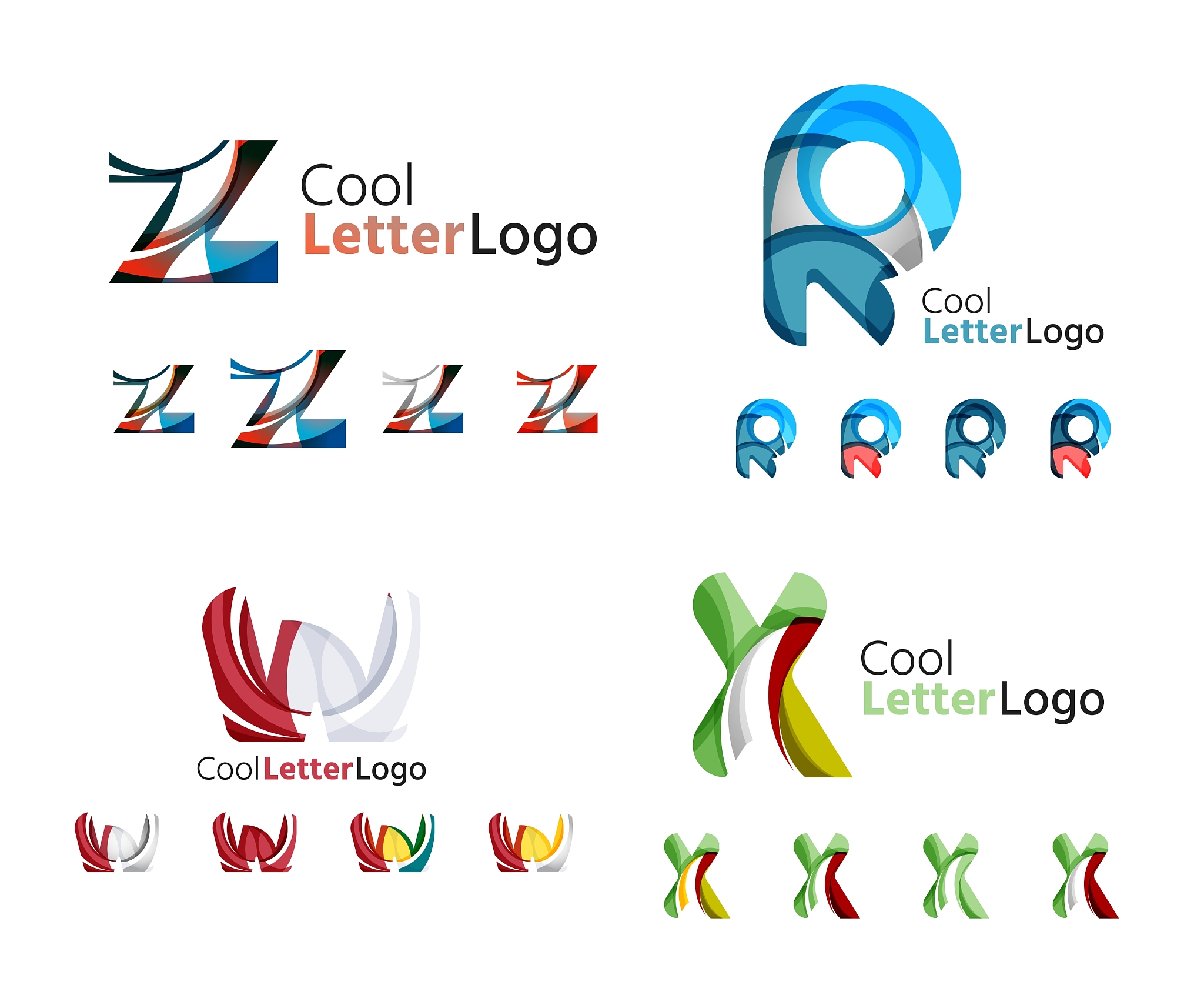 letter business emblem collection