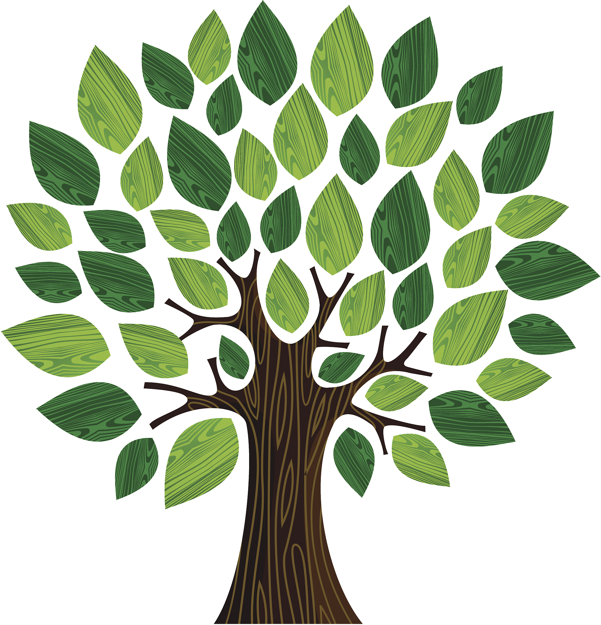 green environment concept tree illustration