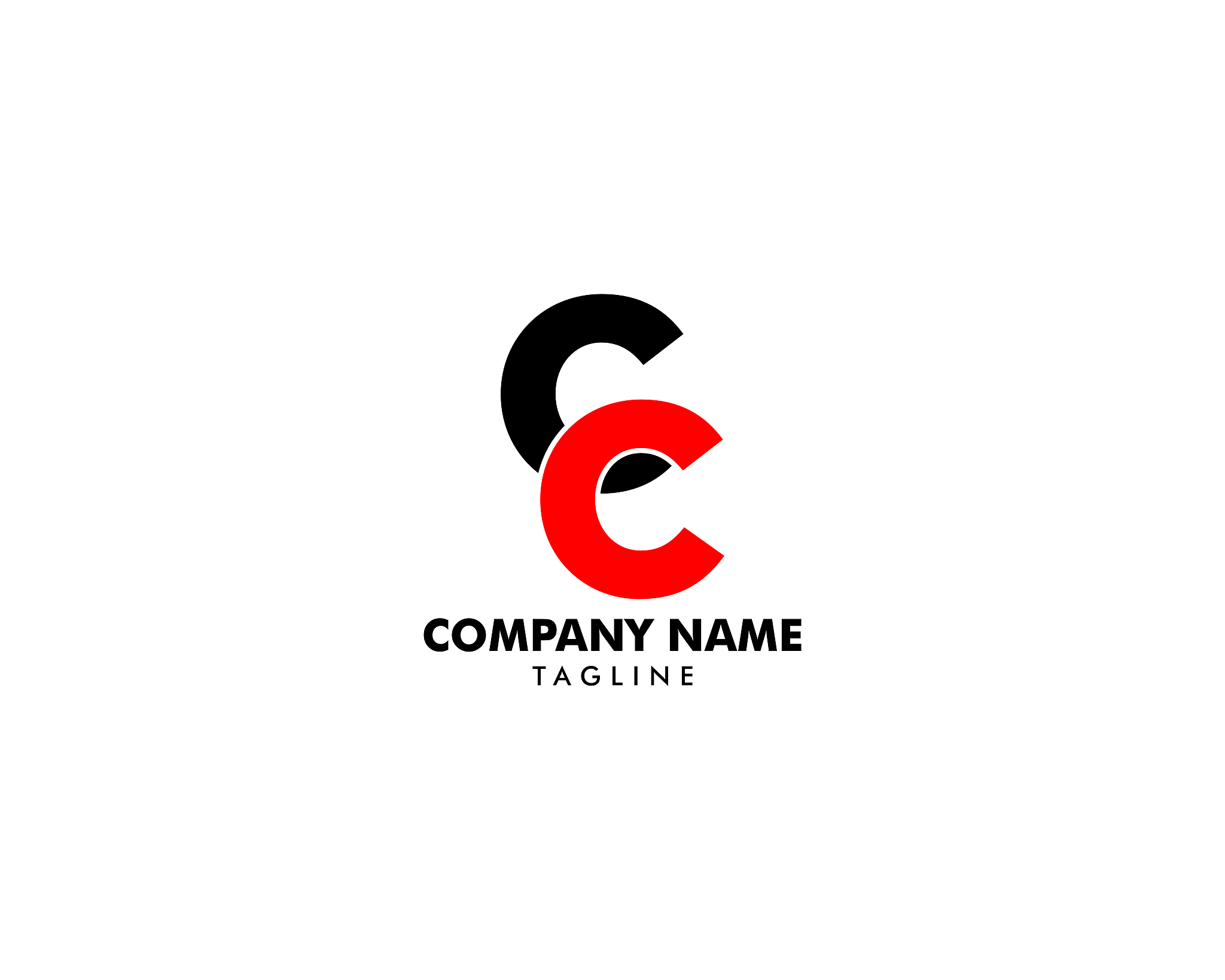 initial letter cc   template design