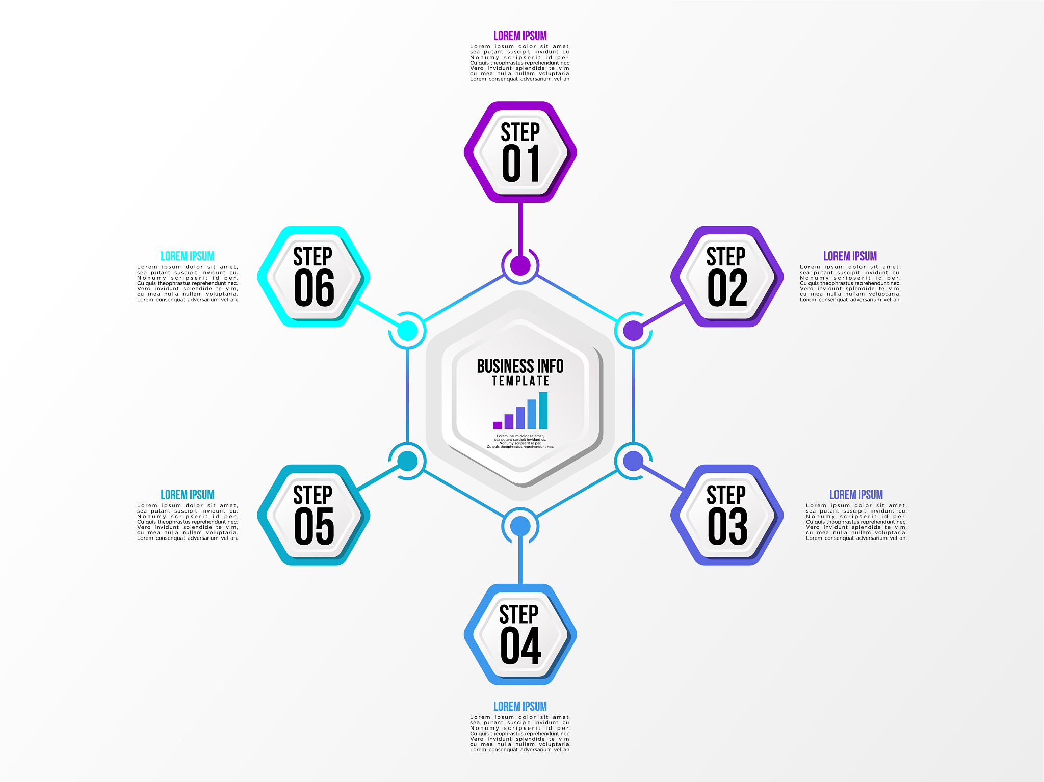 infographic design template with options steps