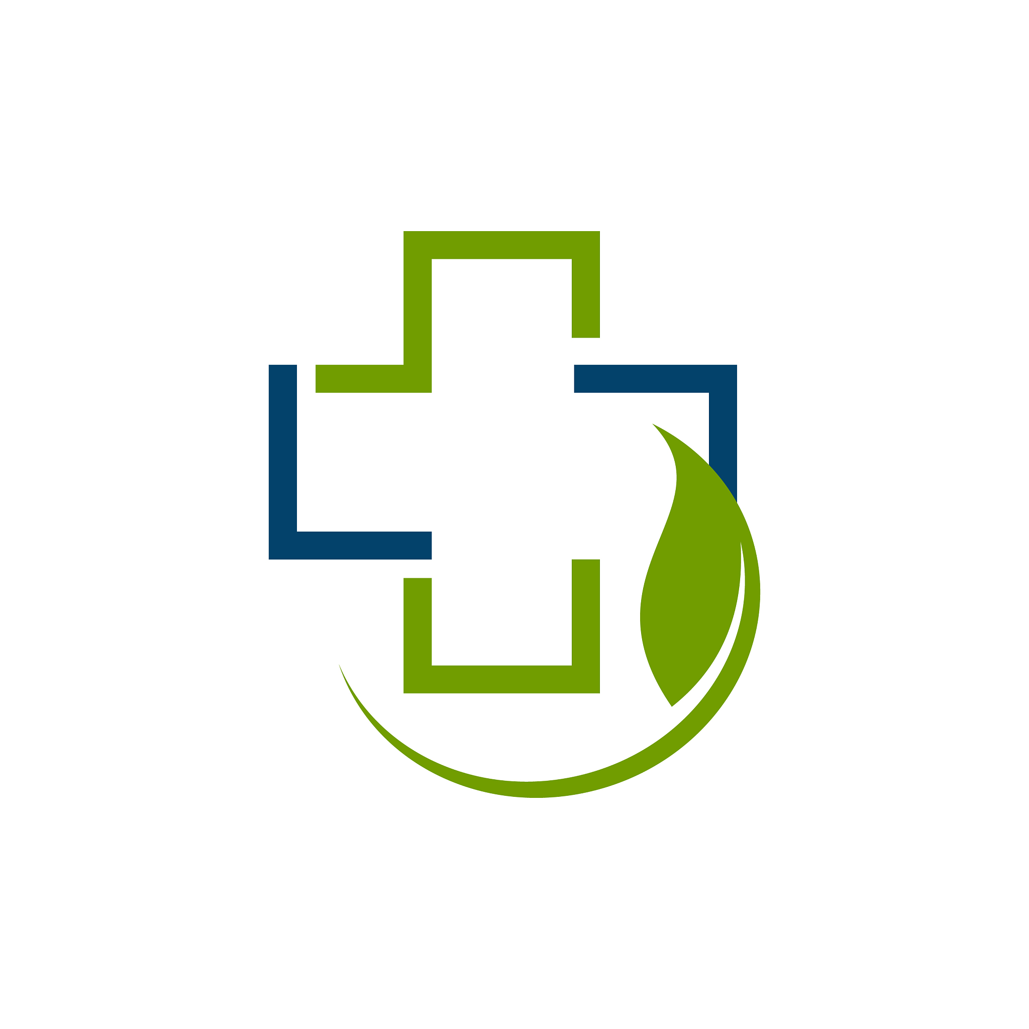 nature pharmacy herbal medicine logo design symbol