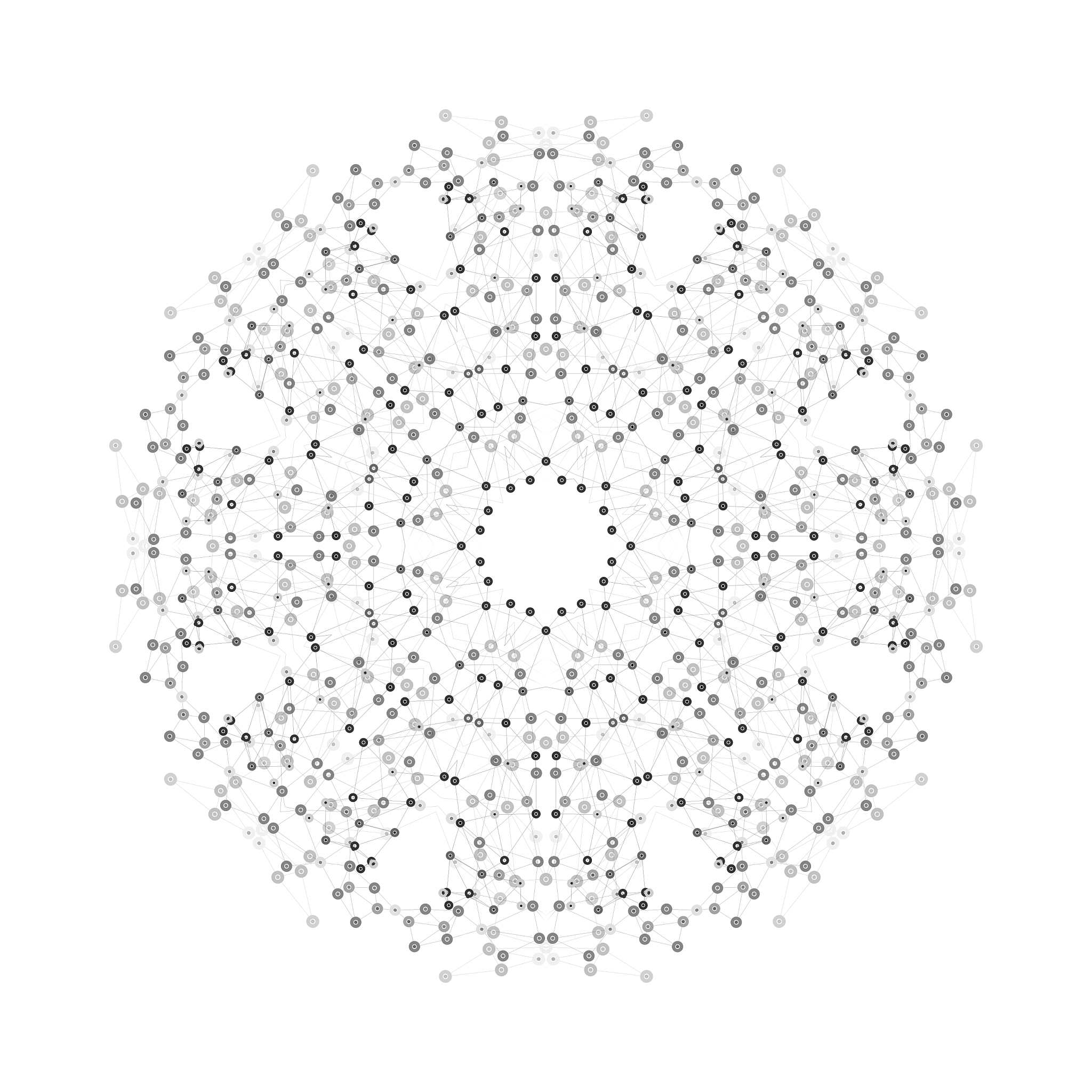 round shape molecular construction with