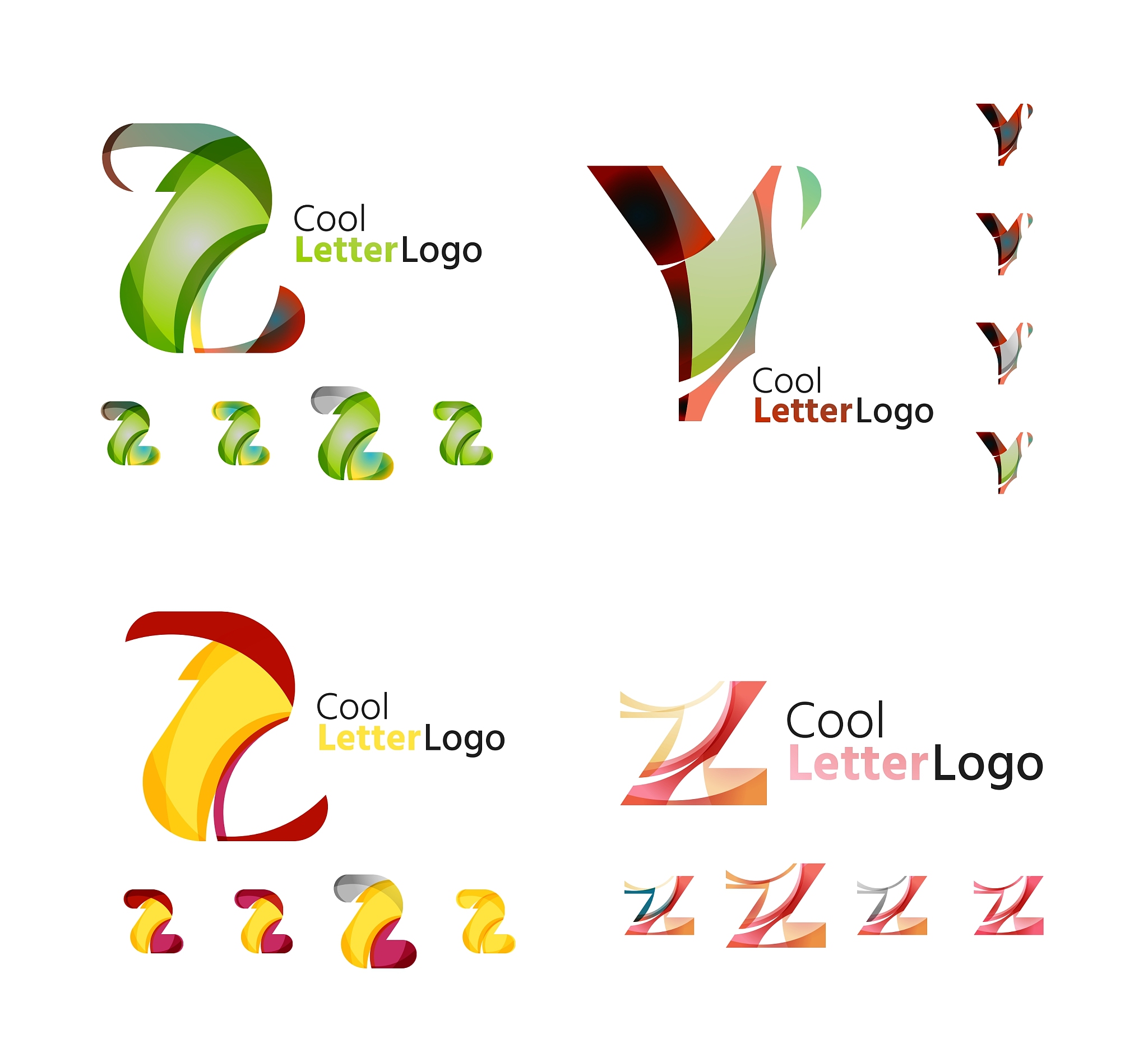 letter business emblem collection