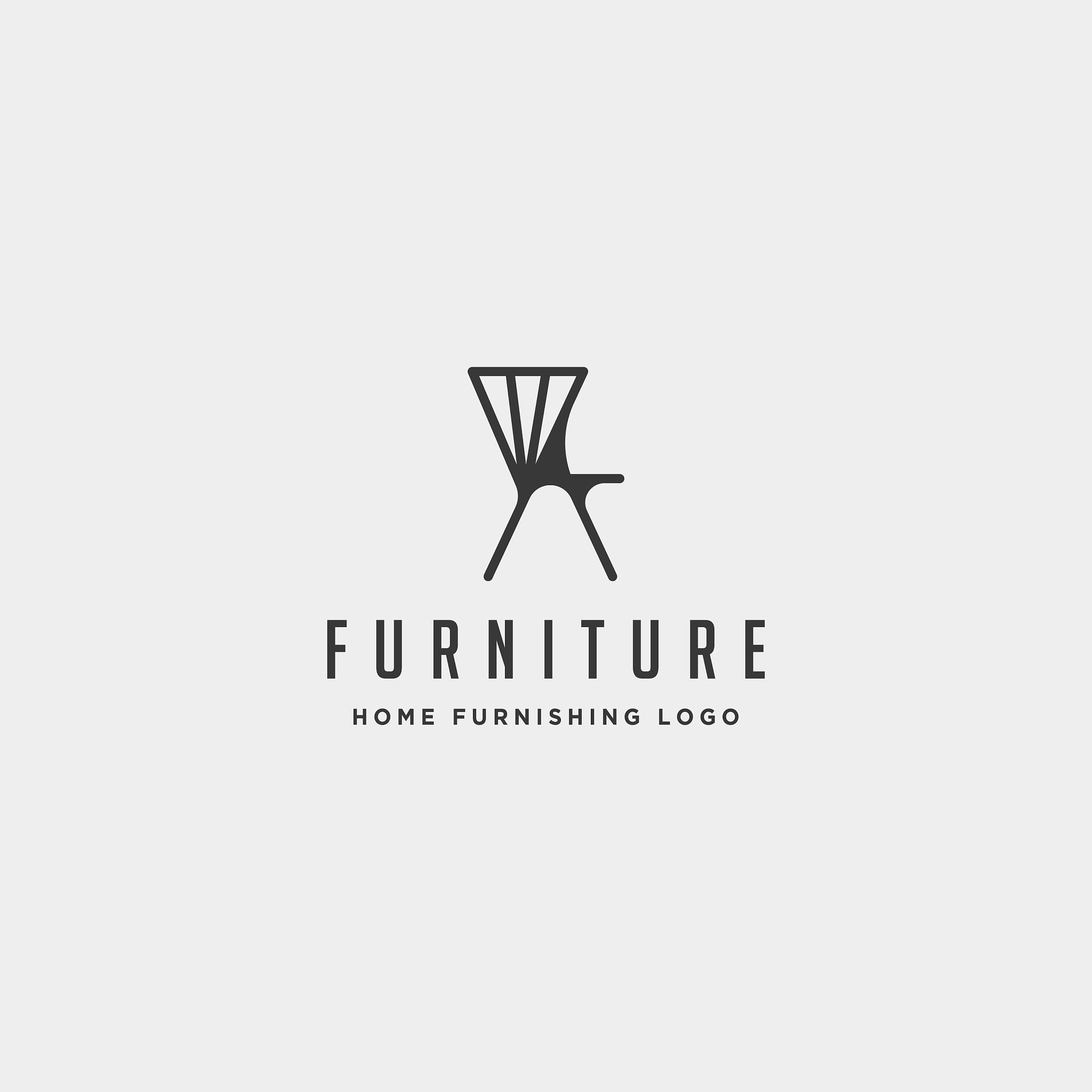 furniture logo design icon icon isolated
