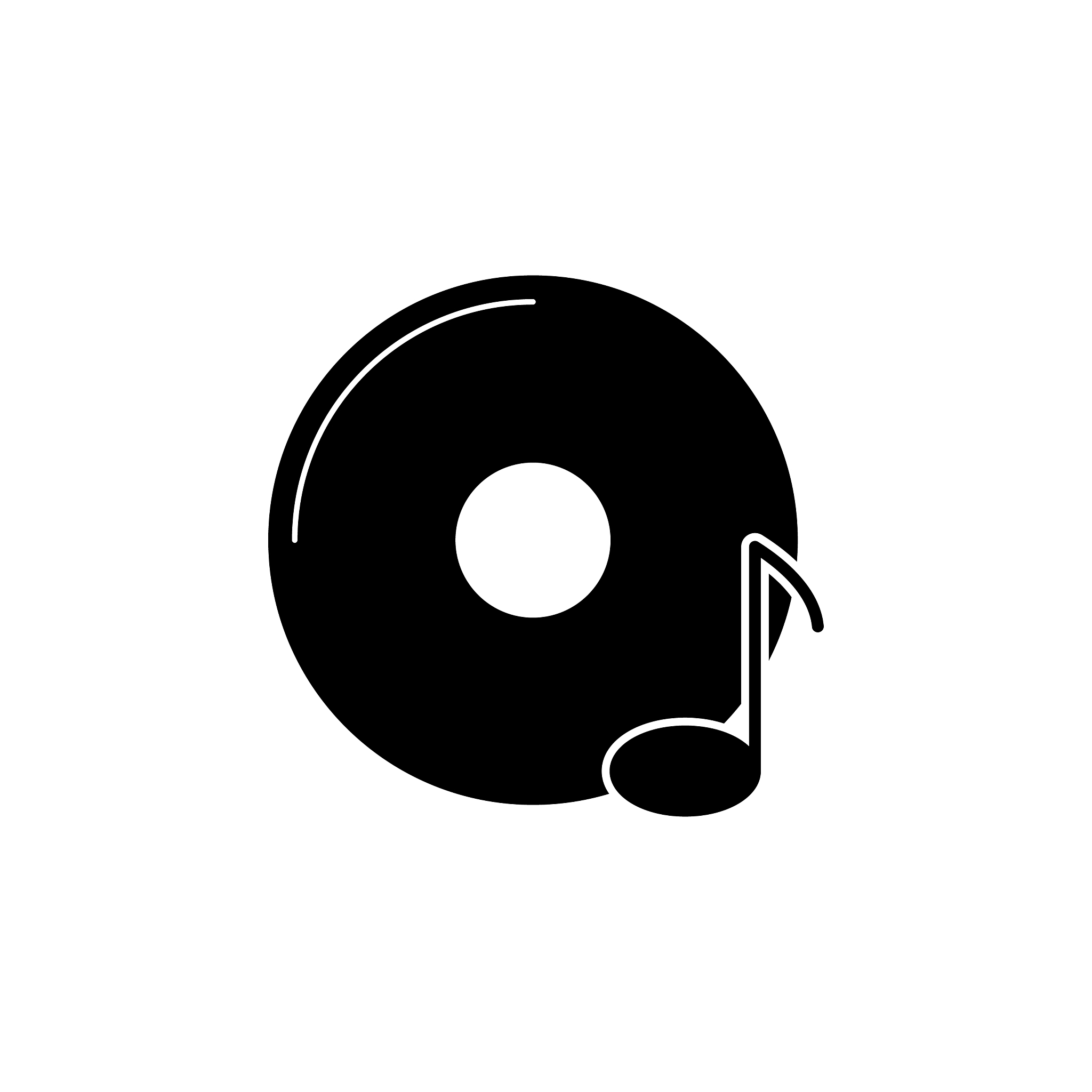 vinyl disk icon music icon
