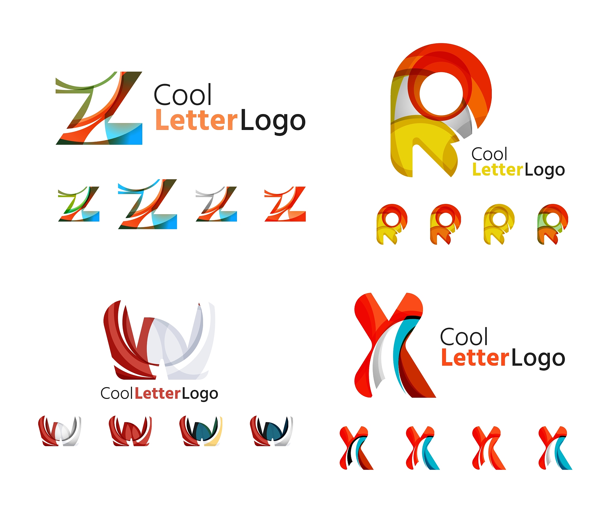 letter business emblem collection