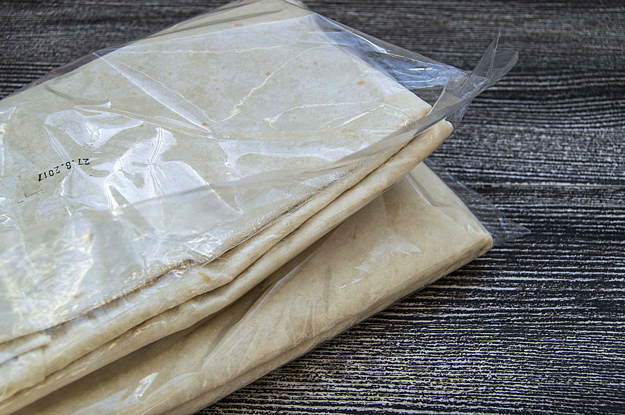 fine dough, thin raw dough for making pie, pastry dough, ready-t