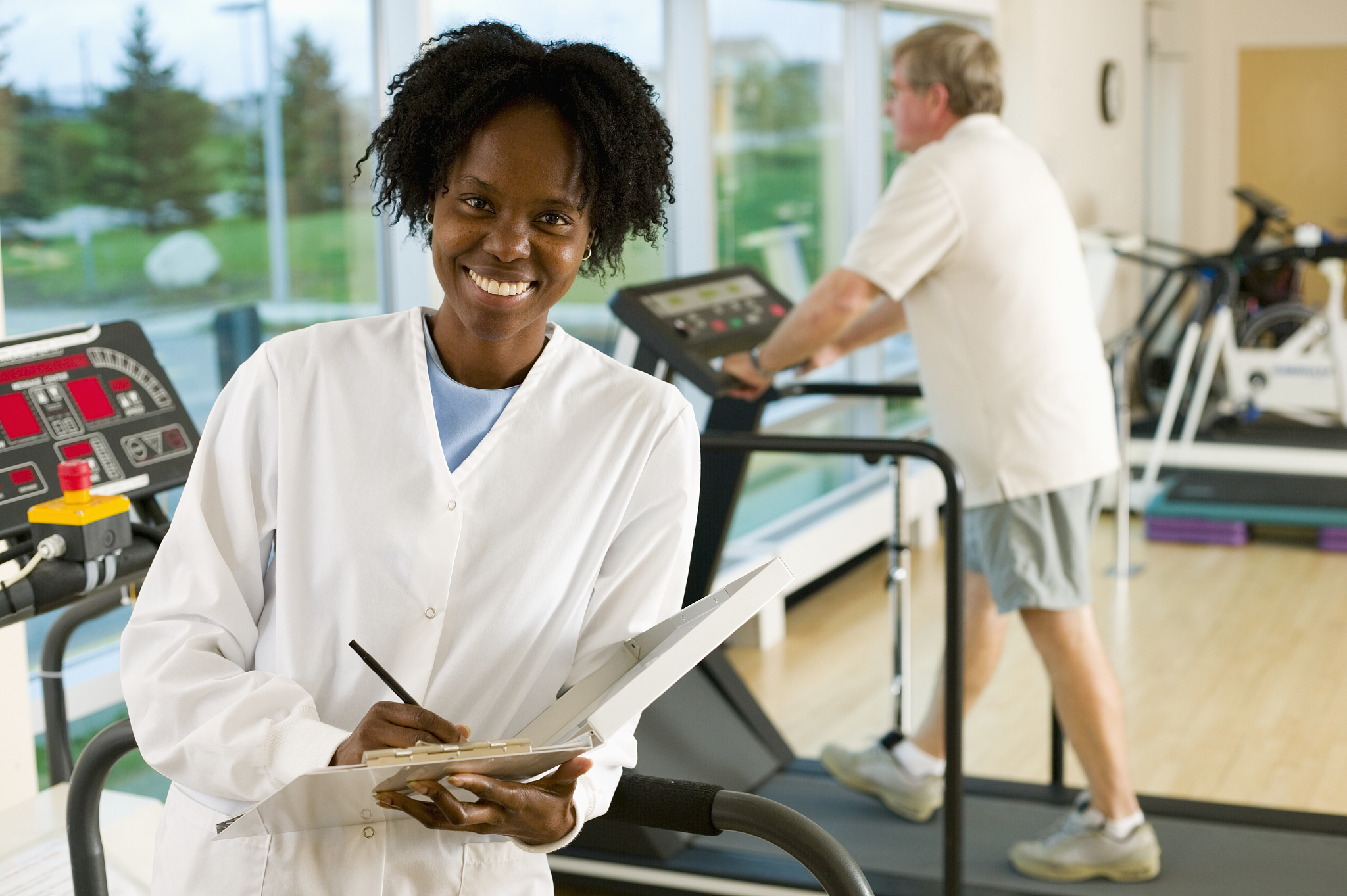 physical therapist at hospital
