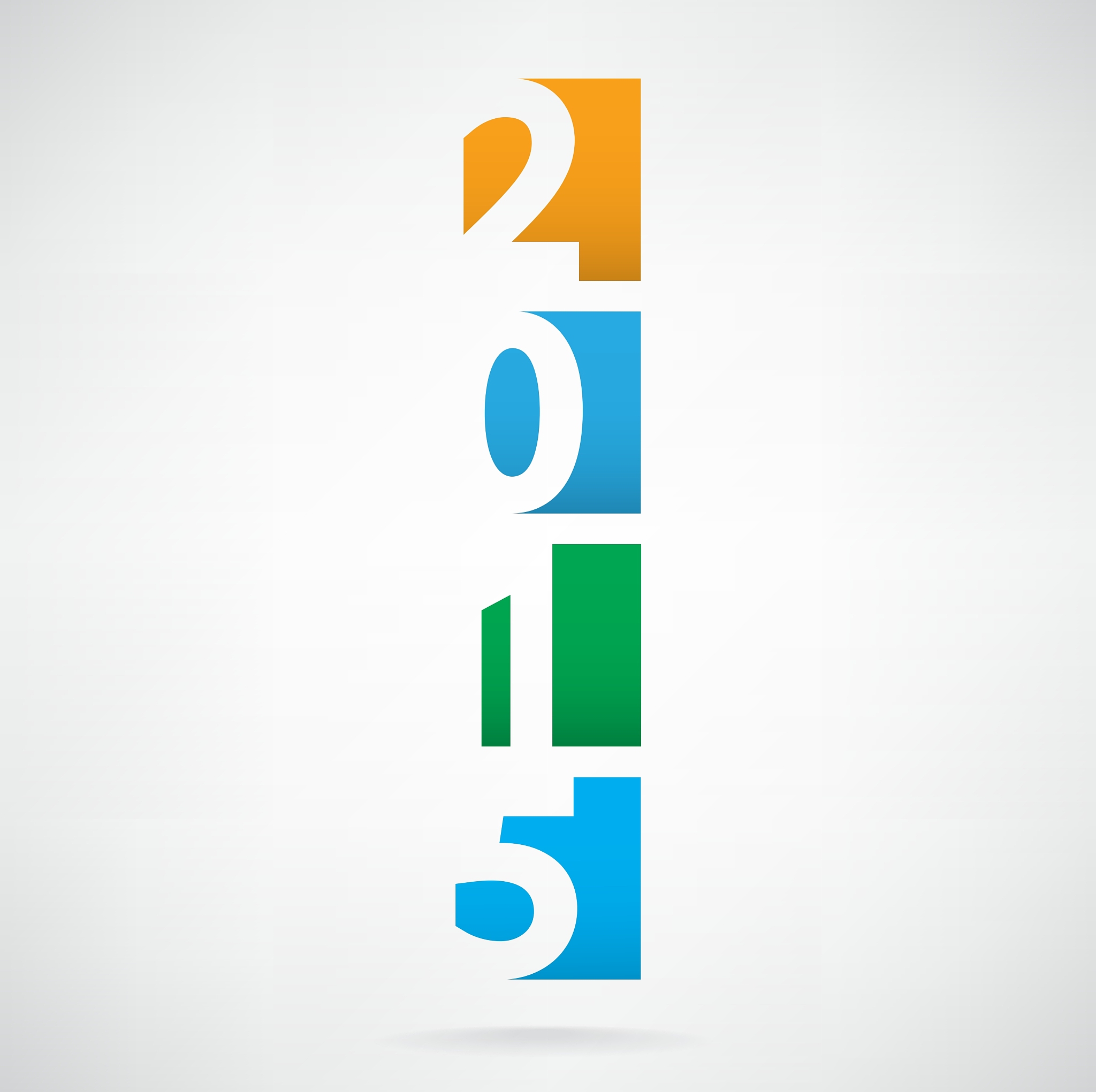 happy new year 2015 text design