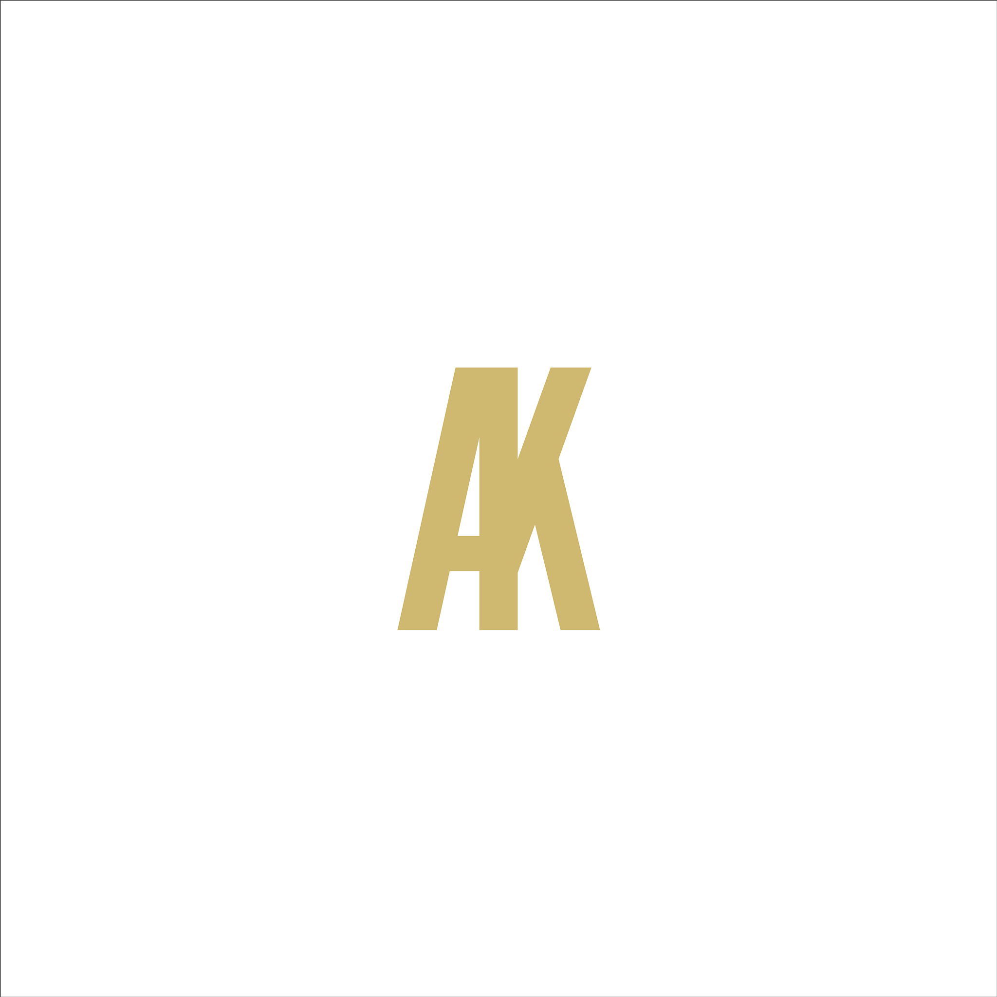 initial letter ak or ka logo design template