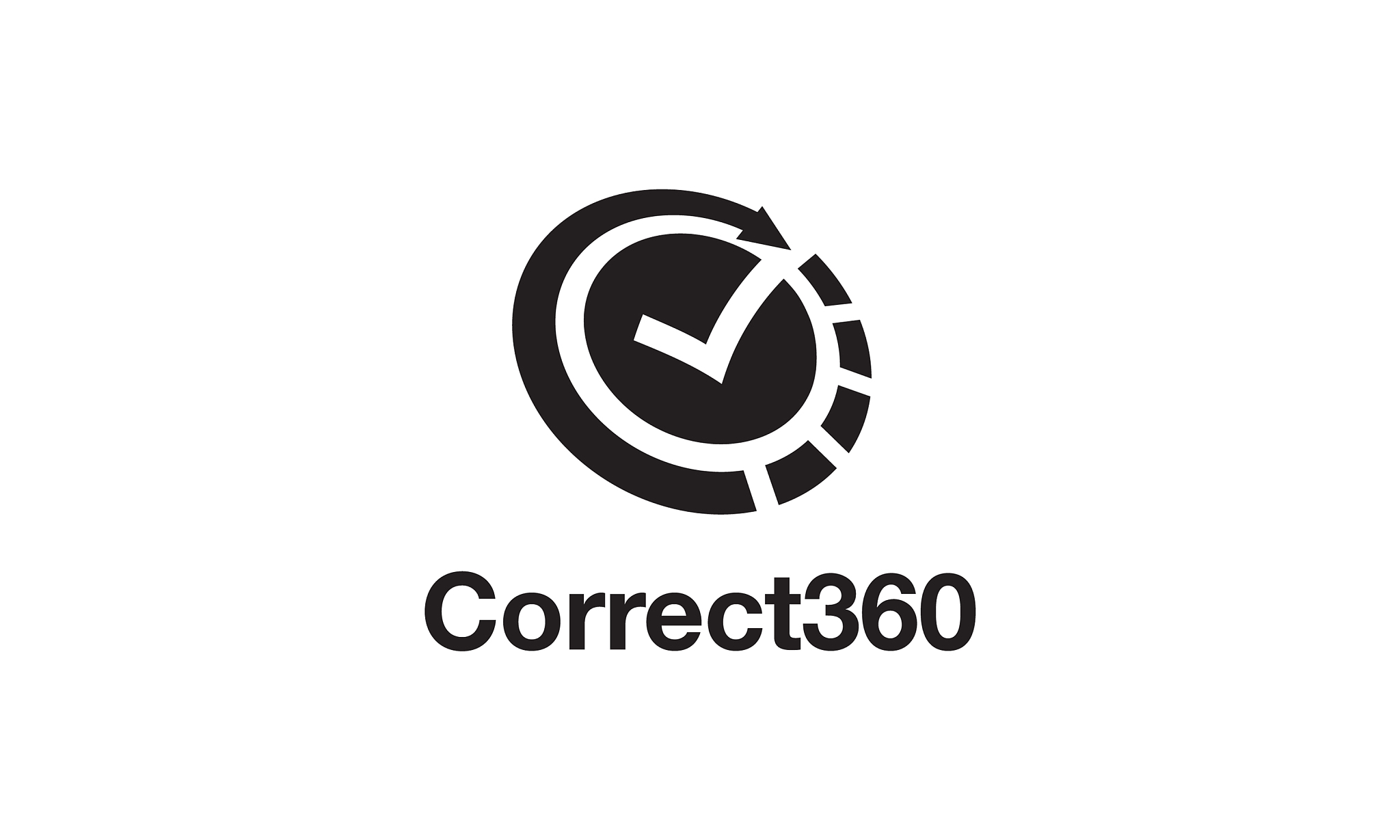 correction logo design concept