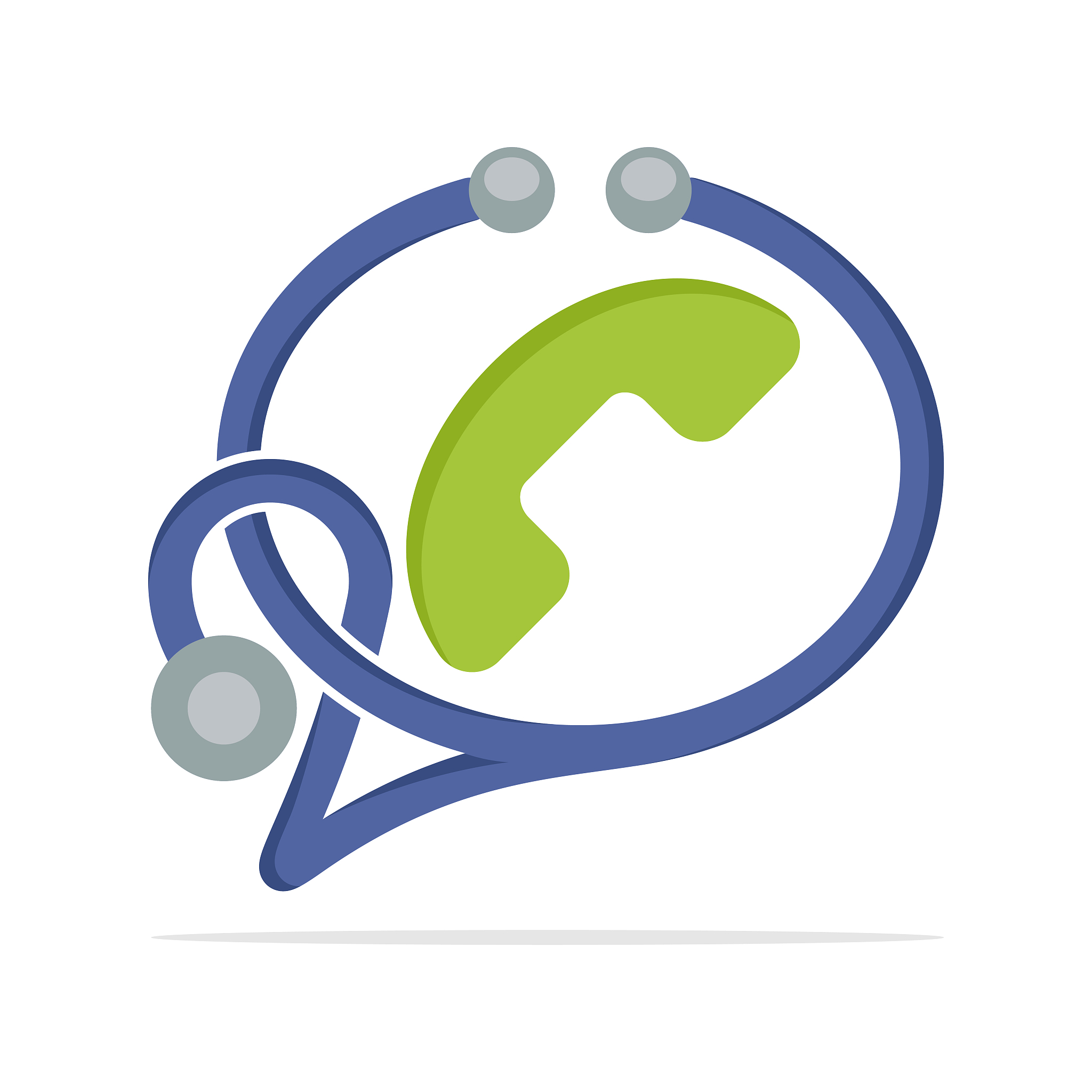 illustrated icon with the concept of medical information service