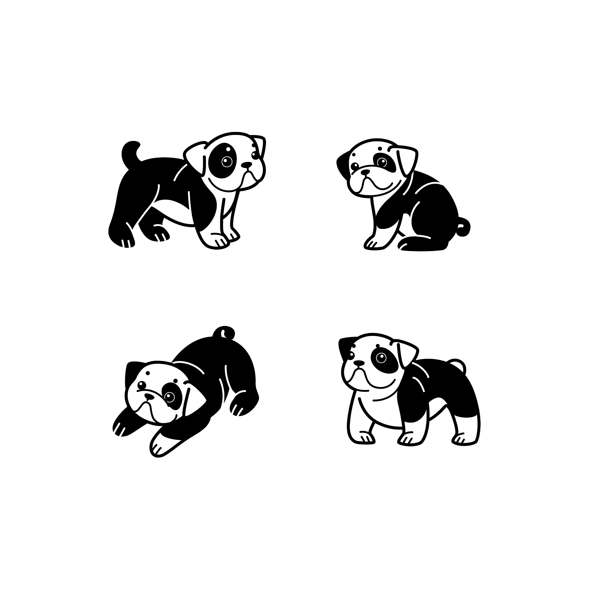 斑点狗简笔画：简单易学，萌翻你！