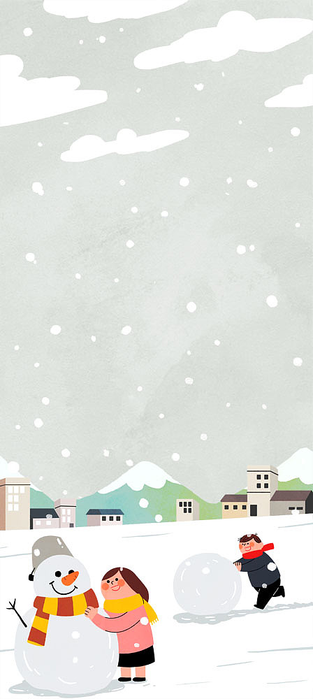 大雪纷飞的清晨：童话般的雪地奇遇