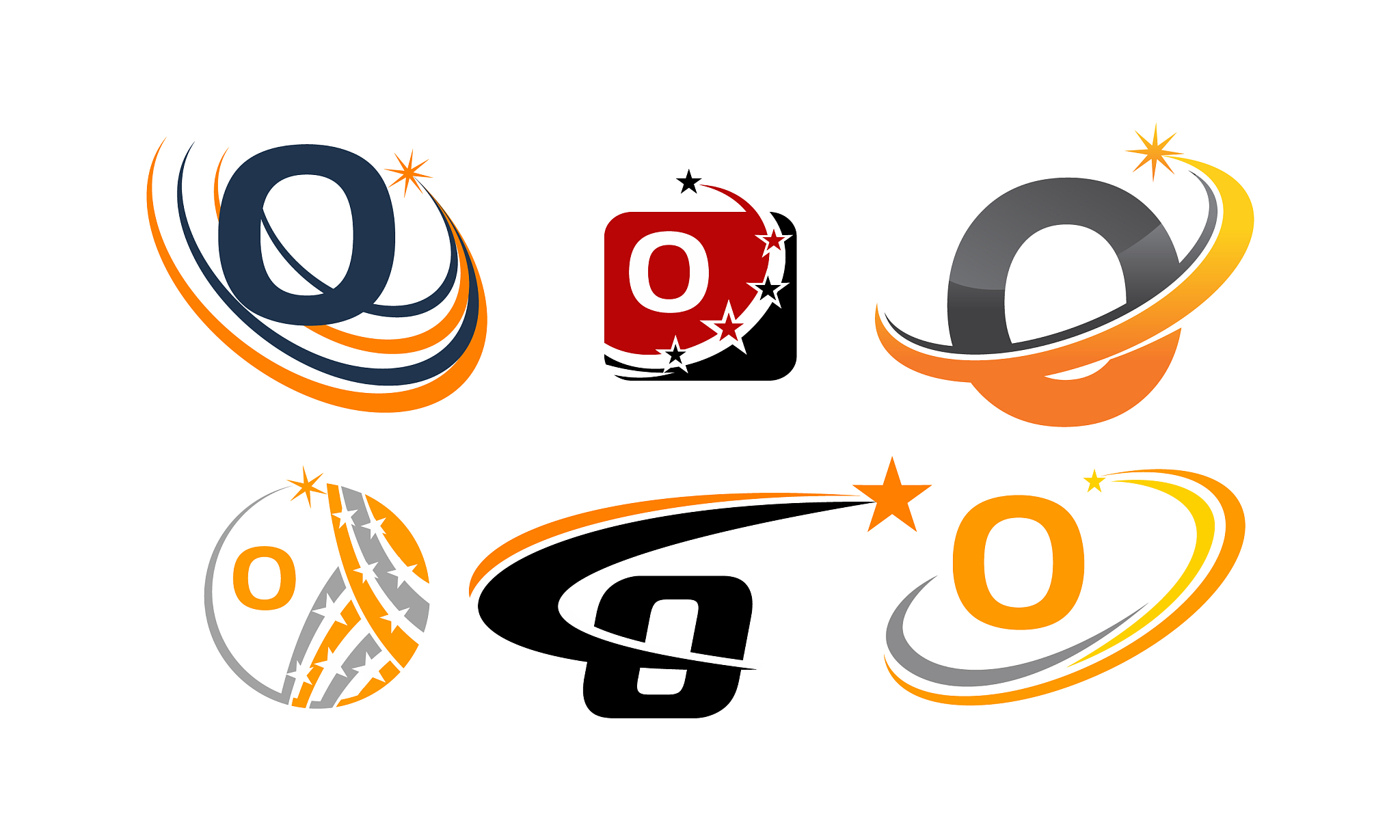 logotype o modern template set