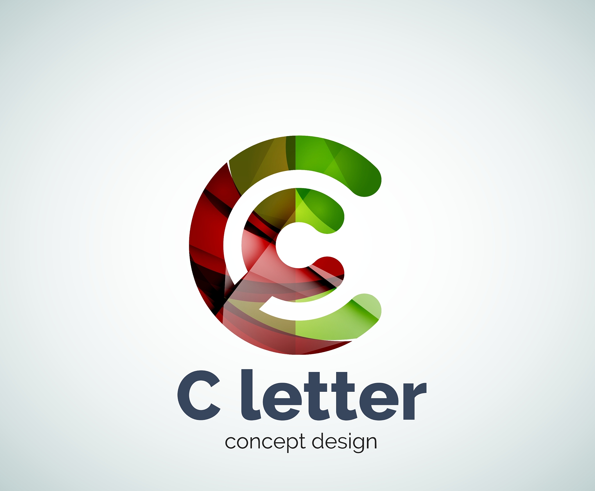 c letter concept logo template