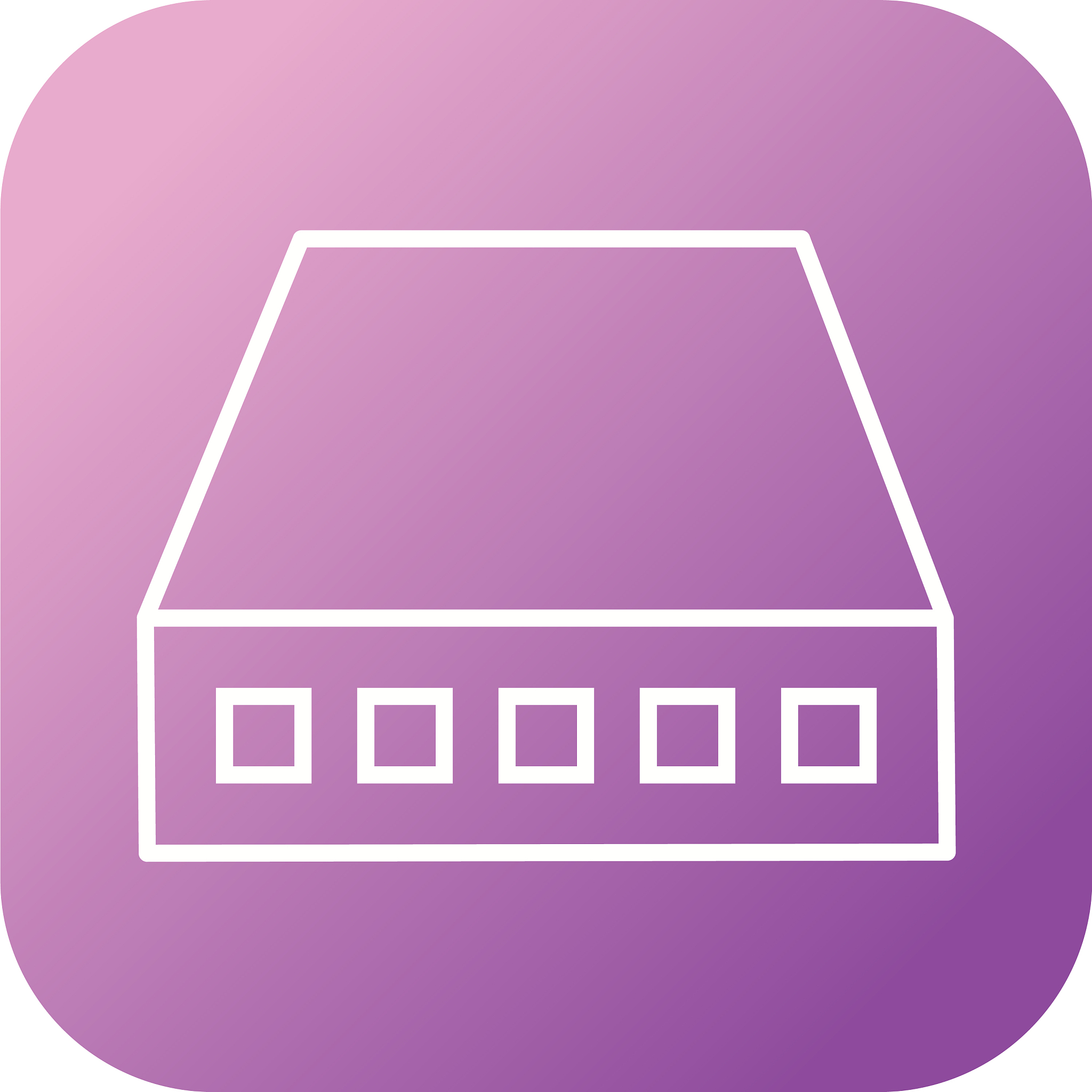 unique network switch line icon