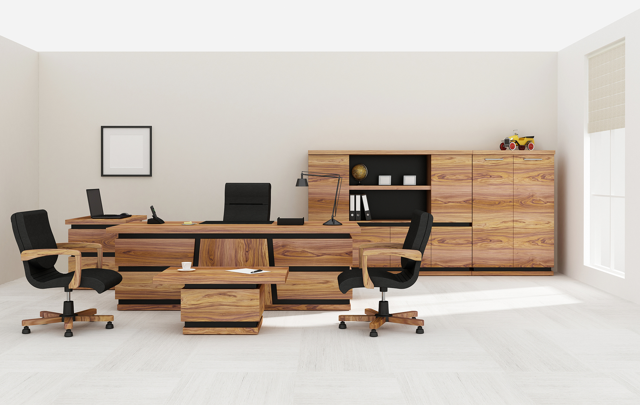 vip office furniture 3d rendering