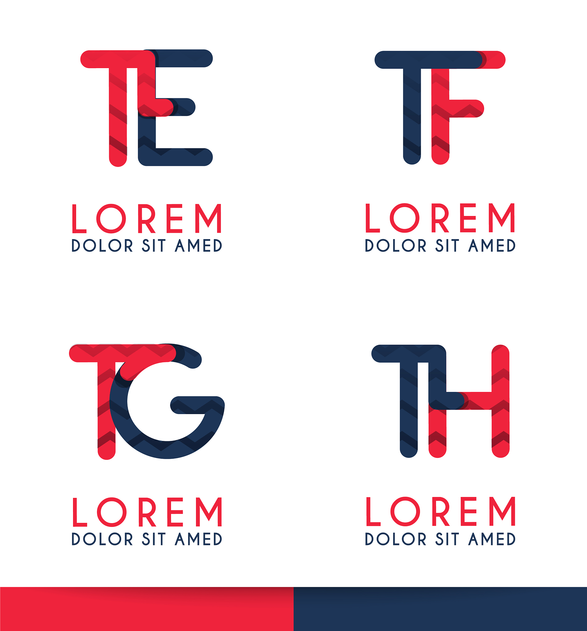 t alphabet logo concept for company or