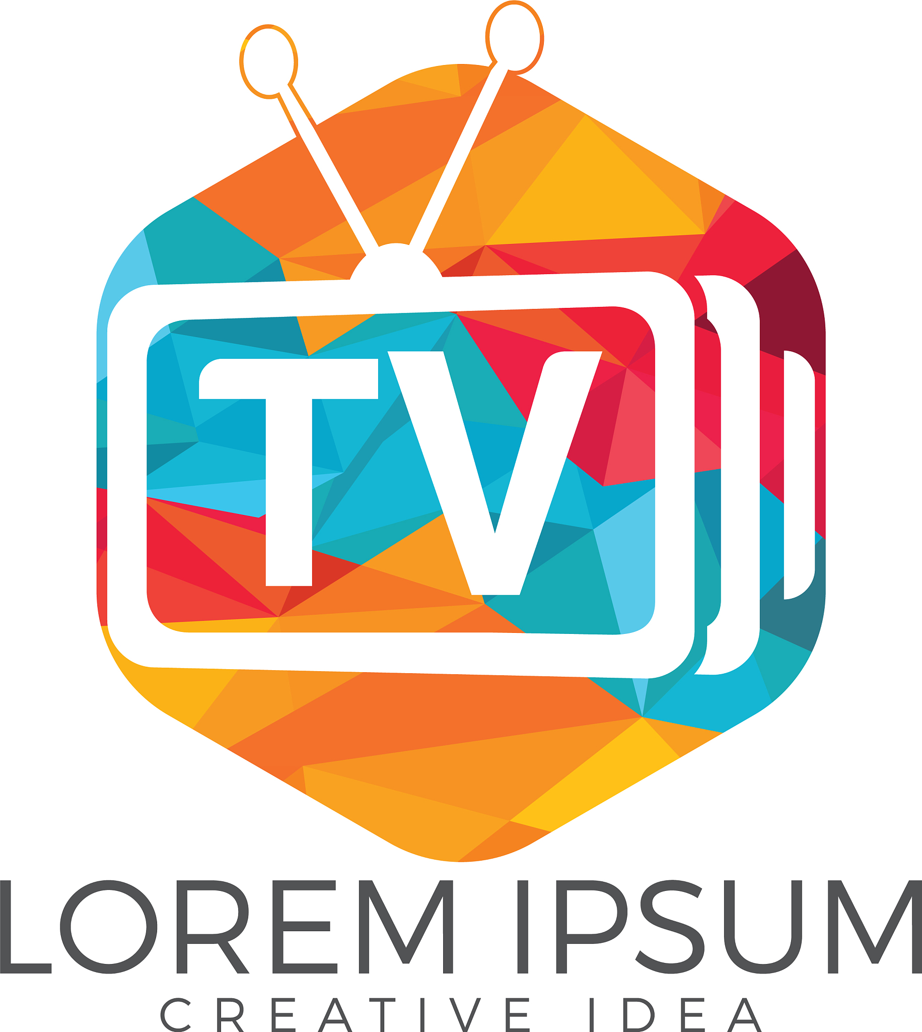 letter tv logo design
