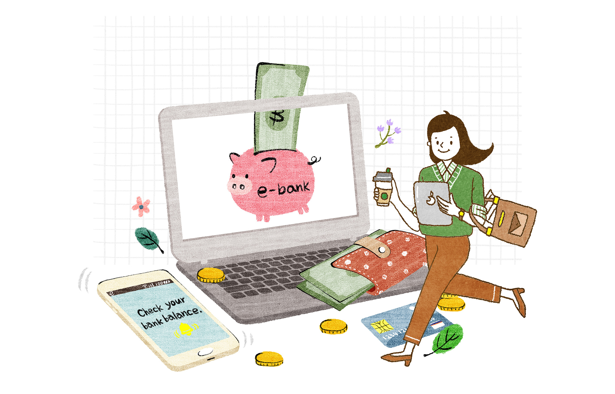 business, finance, banking, insurance, savings, virtual money, i