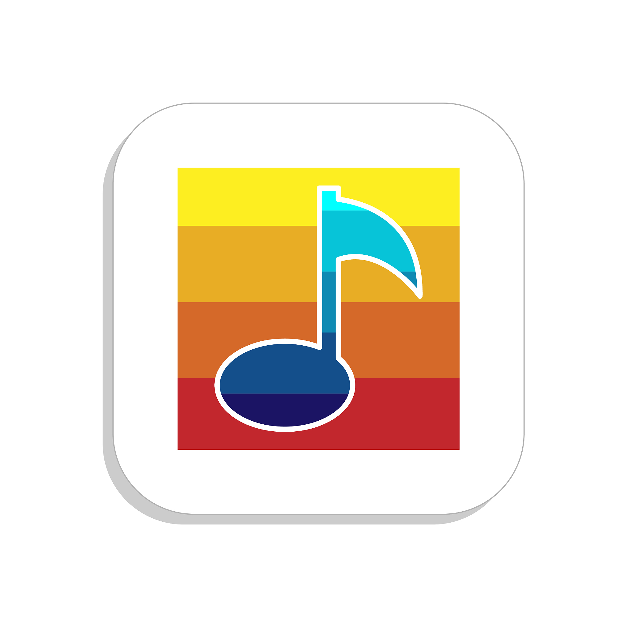 music icon app smartphone design