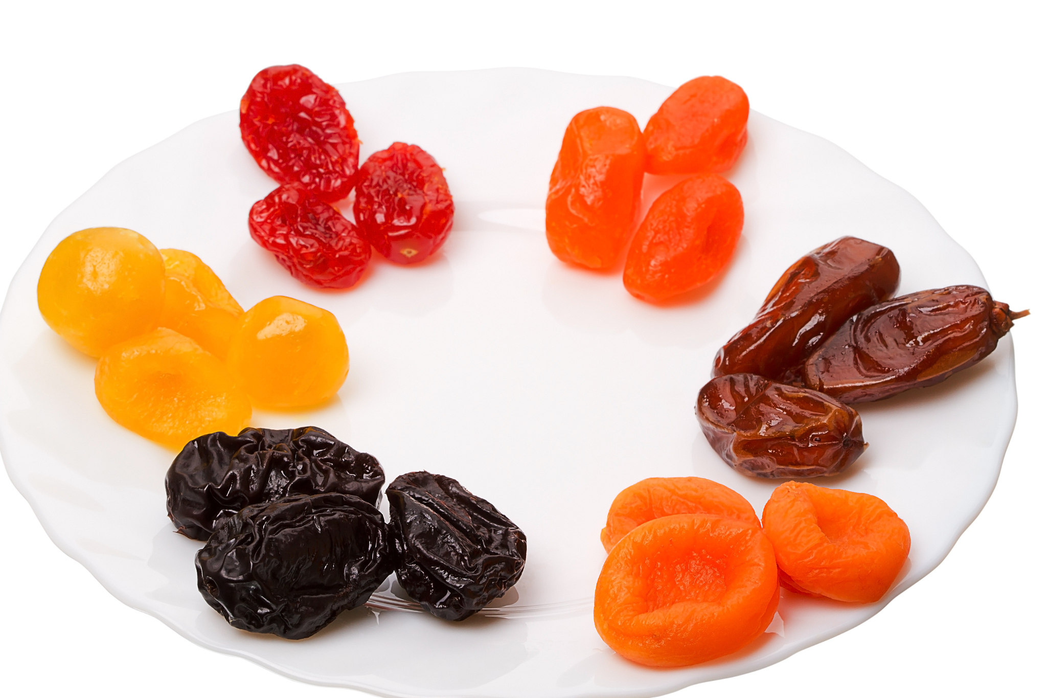 six kinds of dried fruit