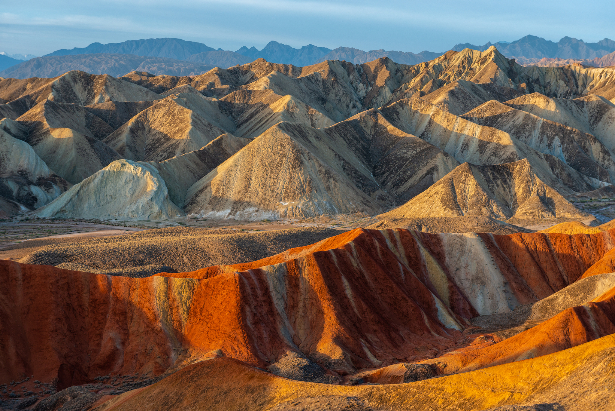 sunrise scene of amazing landscape at geological park rainbow mo