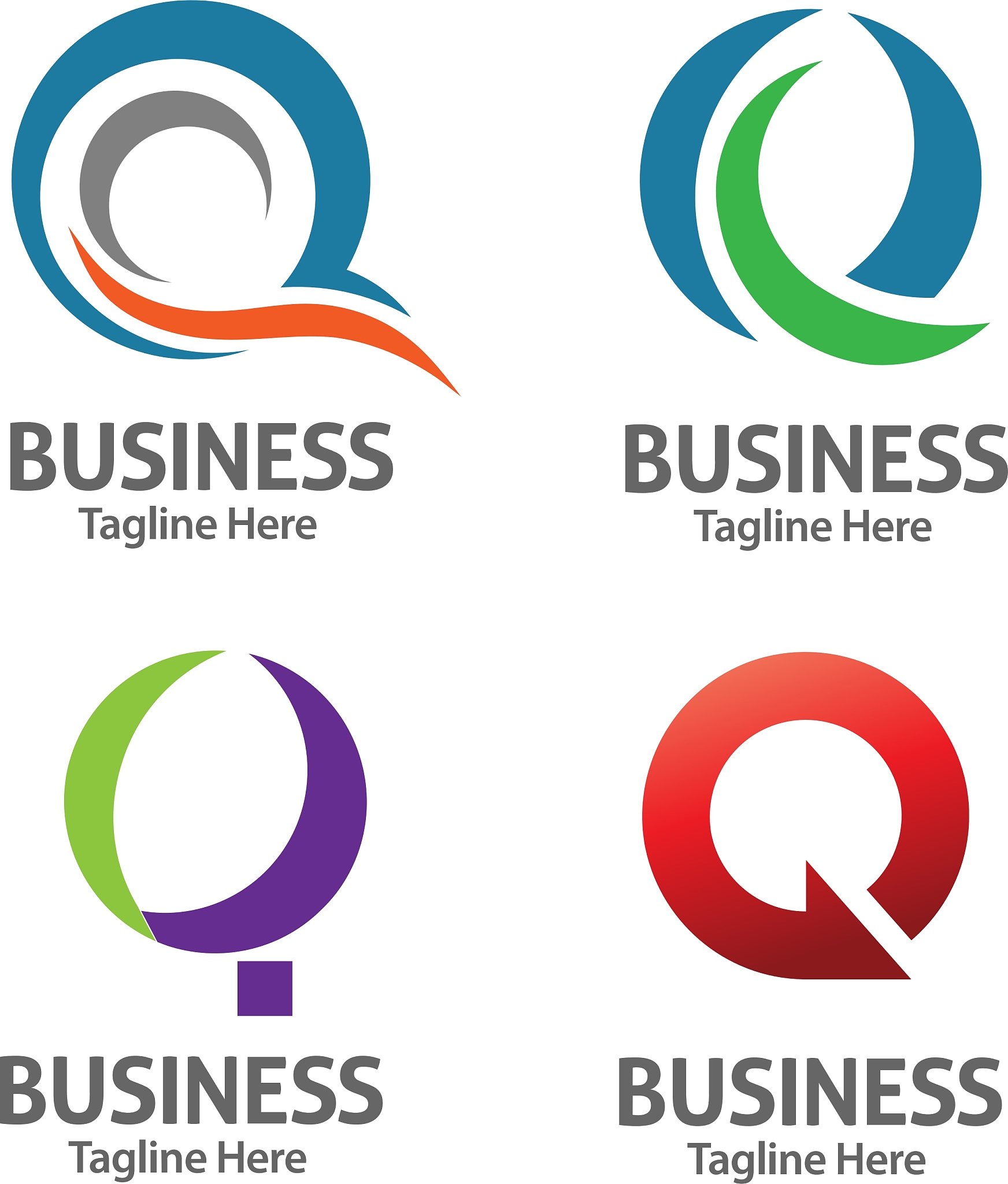 elegant letter q