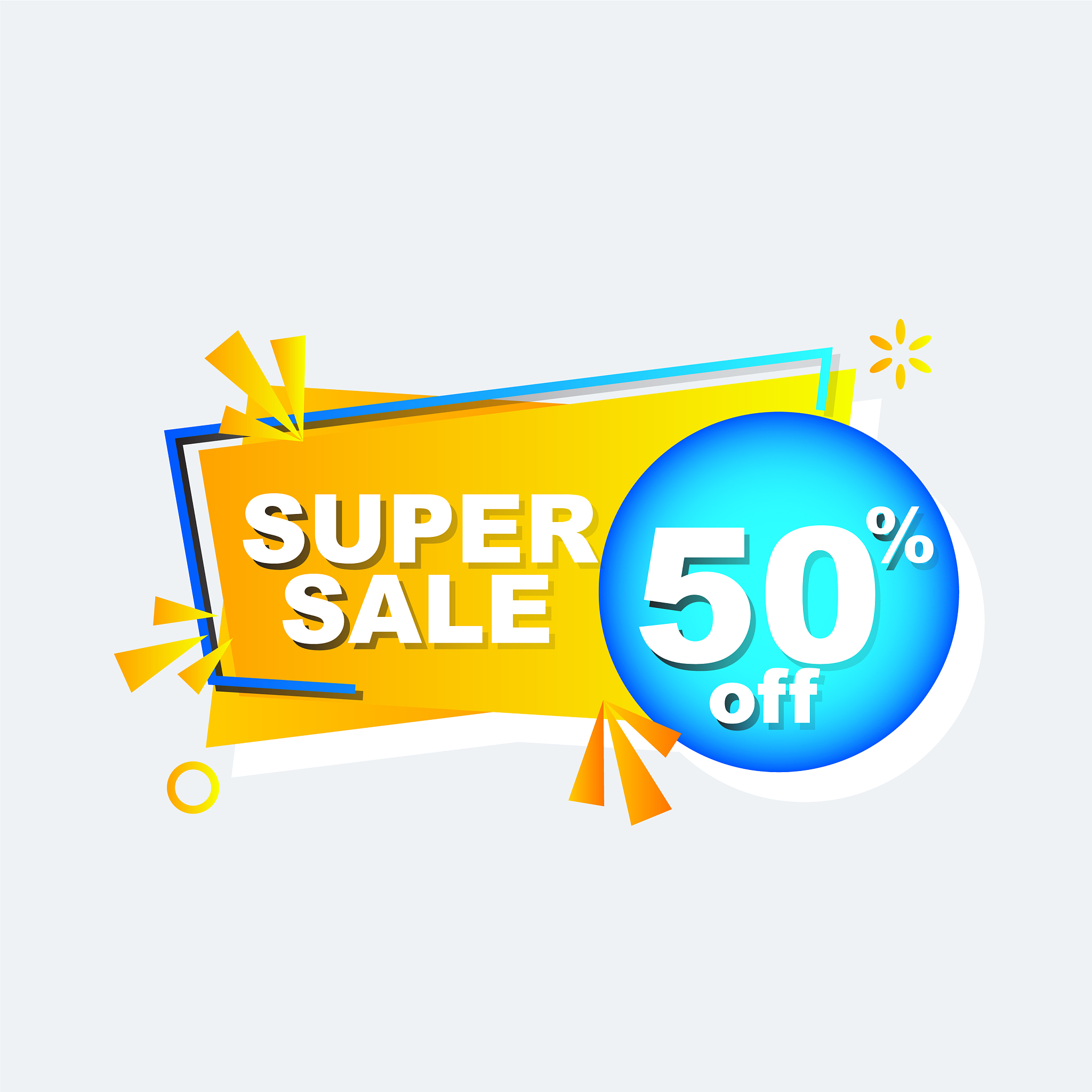 colorful shopping sale tag template discount sale